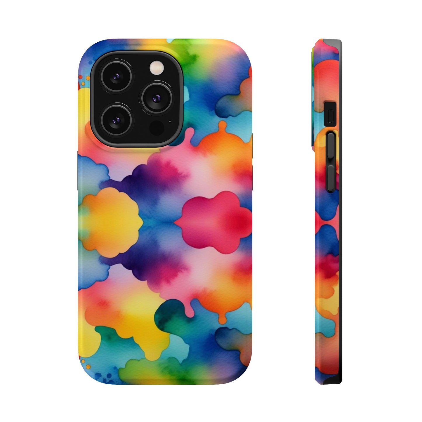Watercolor Rainbow Clouds iPhone Tough Case