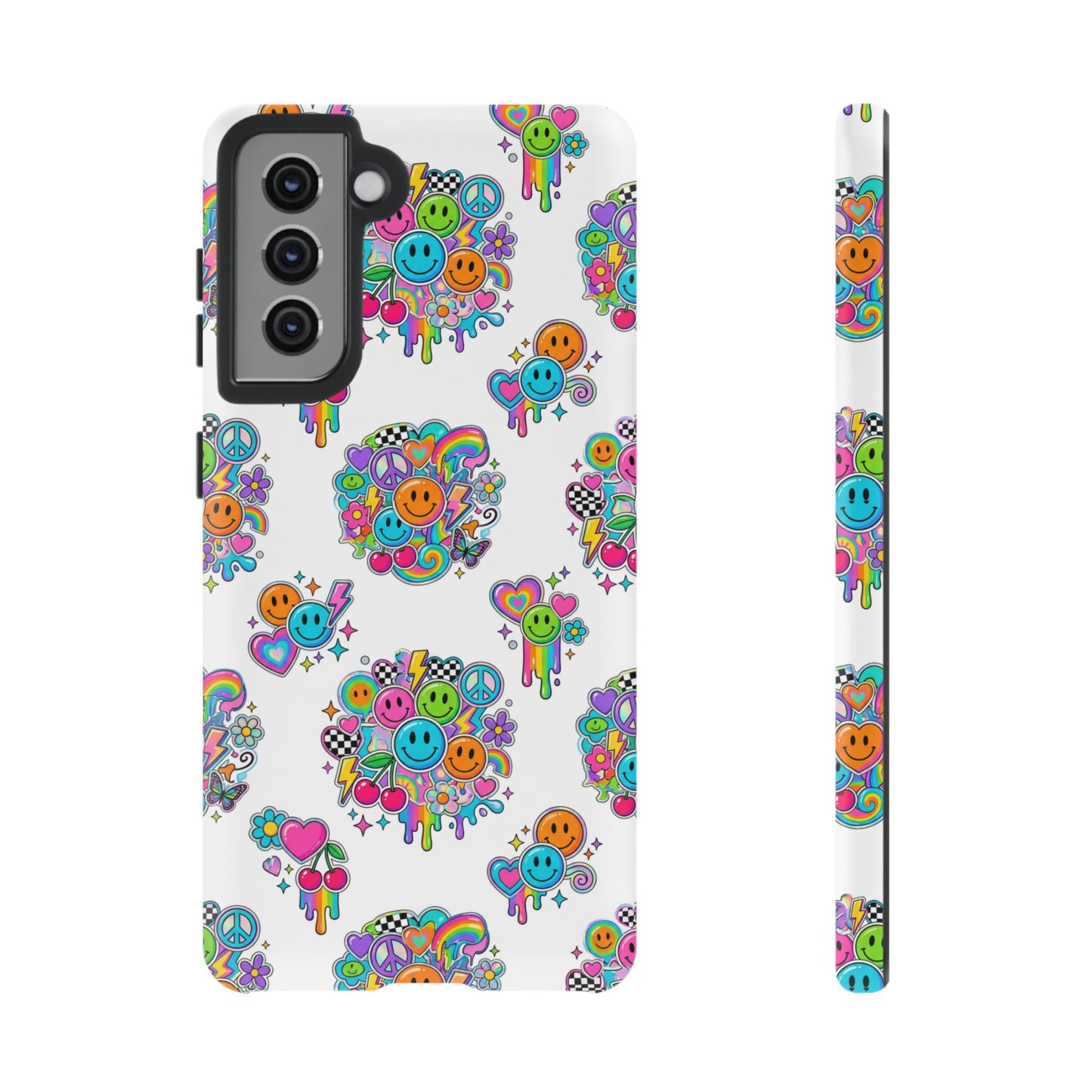 Retro Dopamine-Inspired Samsung Tough Phone Case
