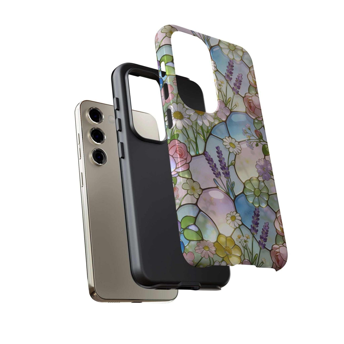 Floral Stained Glass Samsung Phone Case — Tough Cases
