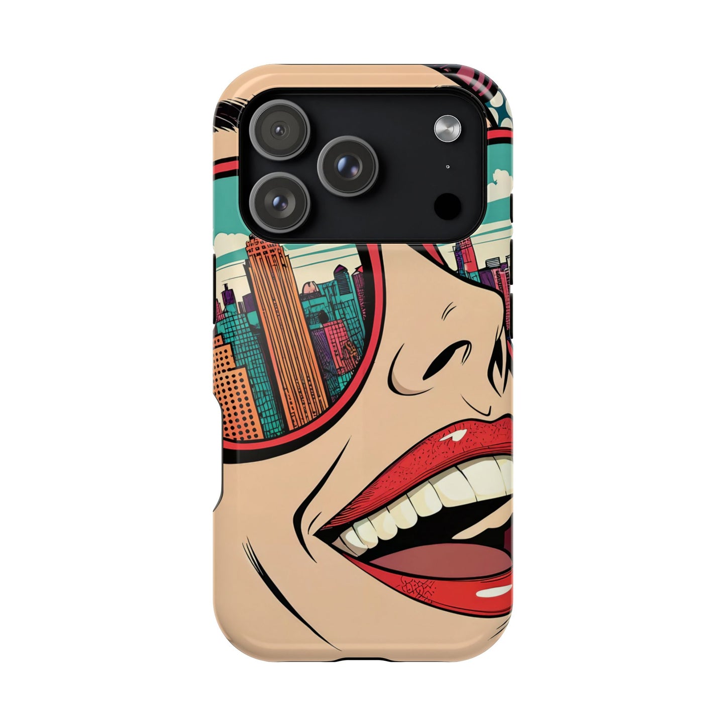 City View Pop Art Design iPhone Tough Case