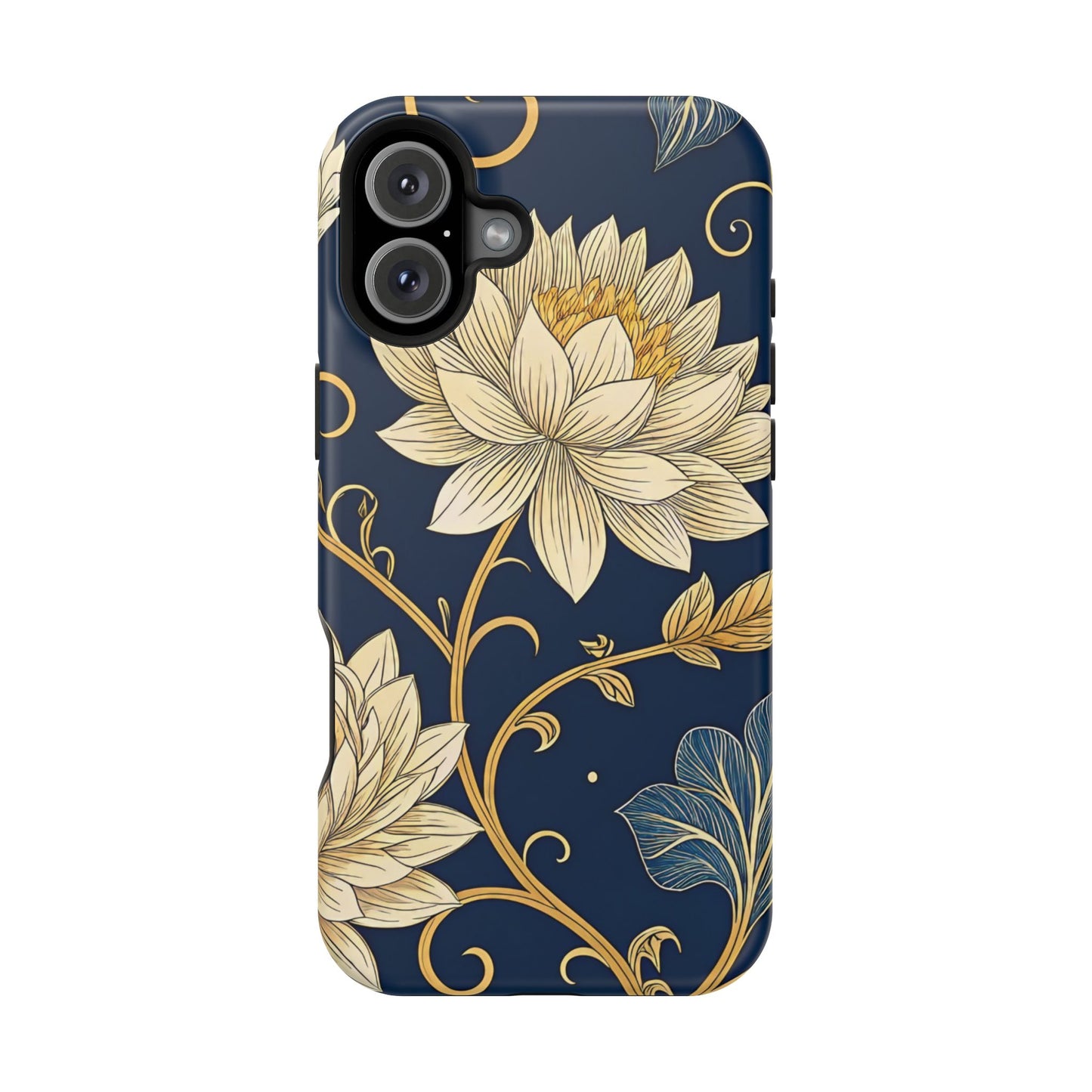 Golden Flower Design iPhone Tough Case