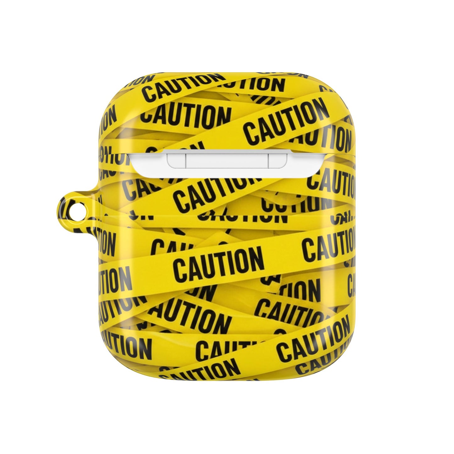 Caution Tape Covered AirPod Case