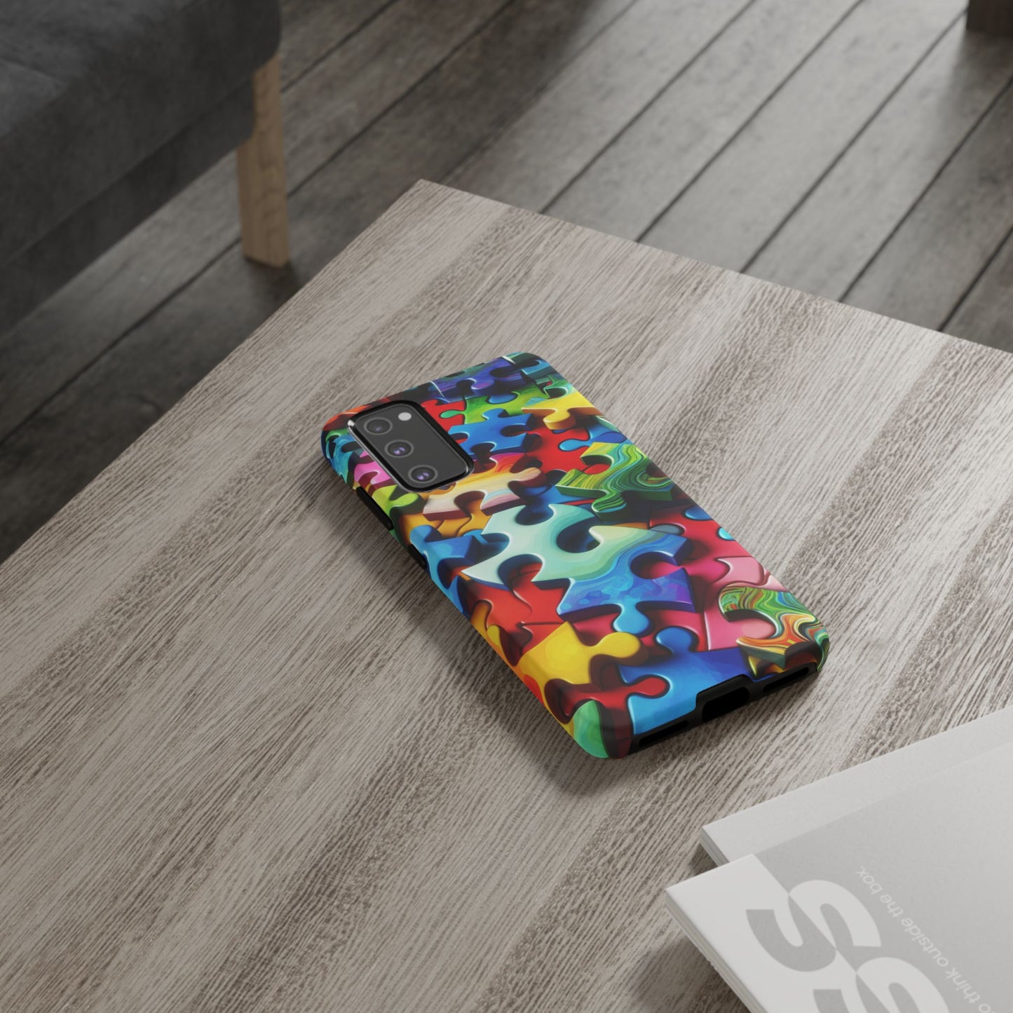 Rainbow Puzzle Design Samsung Tough Case
