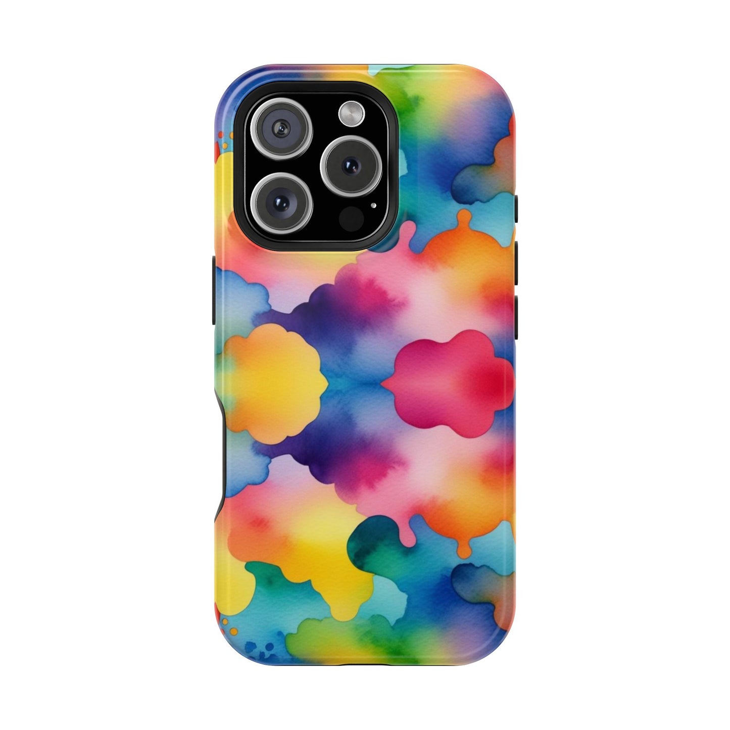 Watercolor Rainbow Clouds iPhone Tough Case
