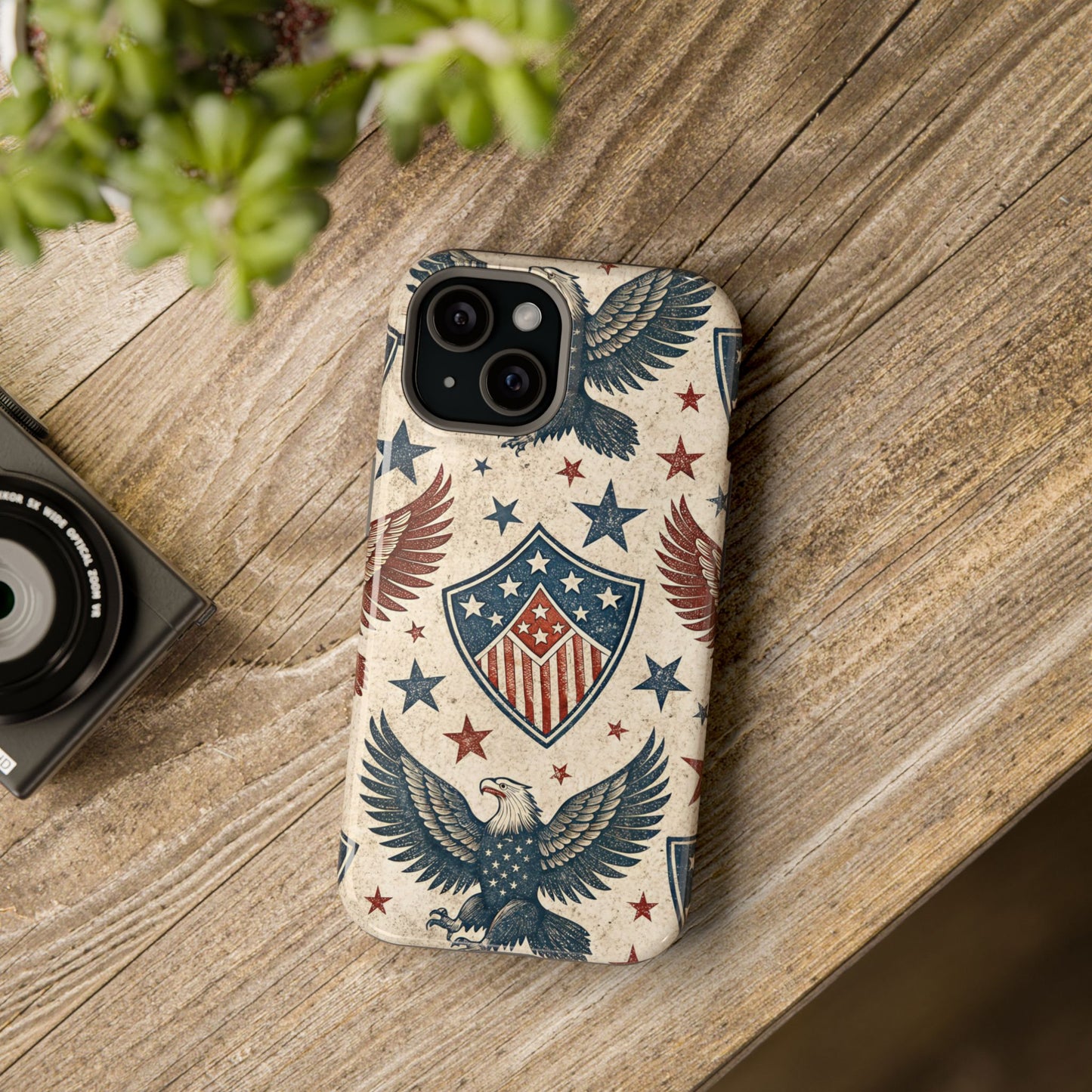 Vintage American Pride iPhone Tough Case