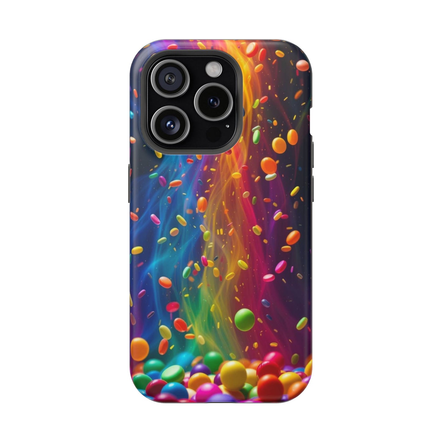 Rainbow Candy Rain iPhone Tough Case