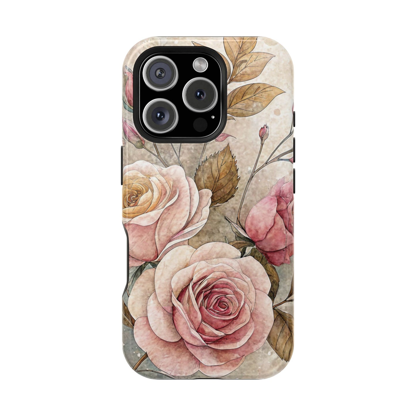 Vintage Rose iPhone Tough Case