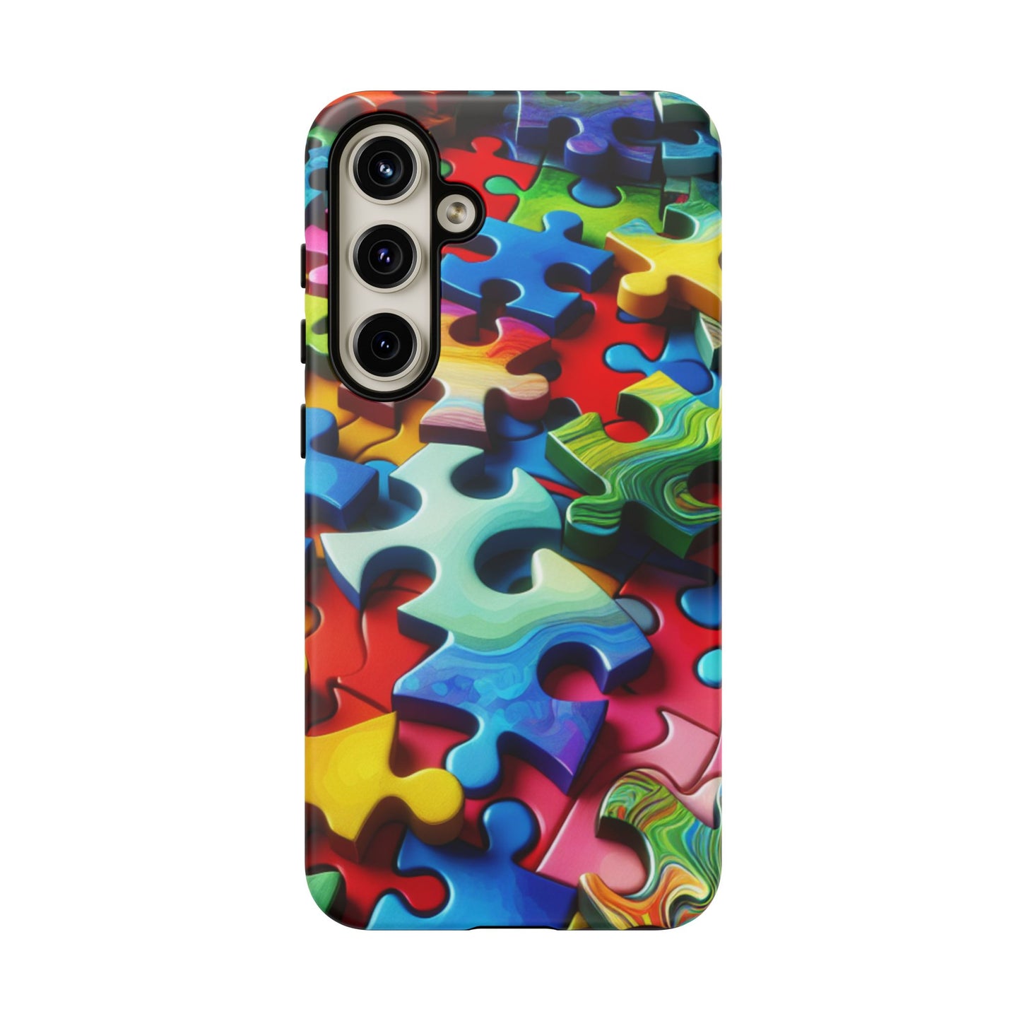 Rainbow Puzzle Design Samsung Tough Case