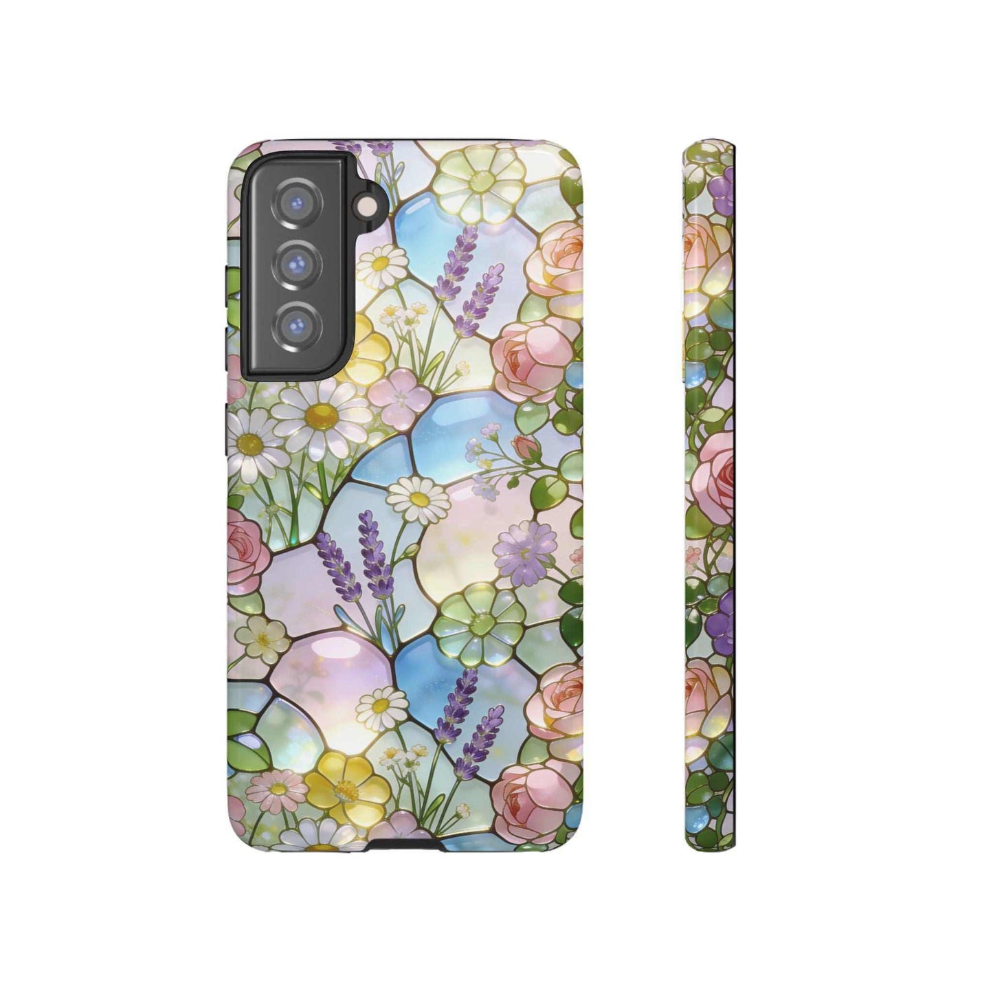 Floral Stained Glass Samsung Phone Case — Tough Cases