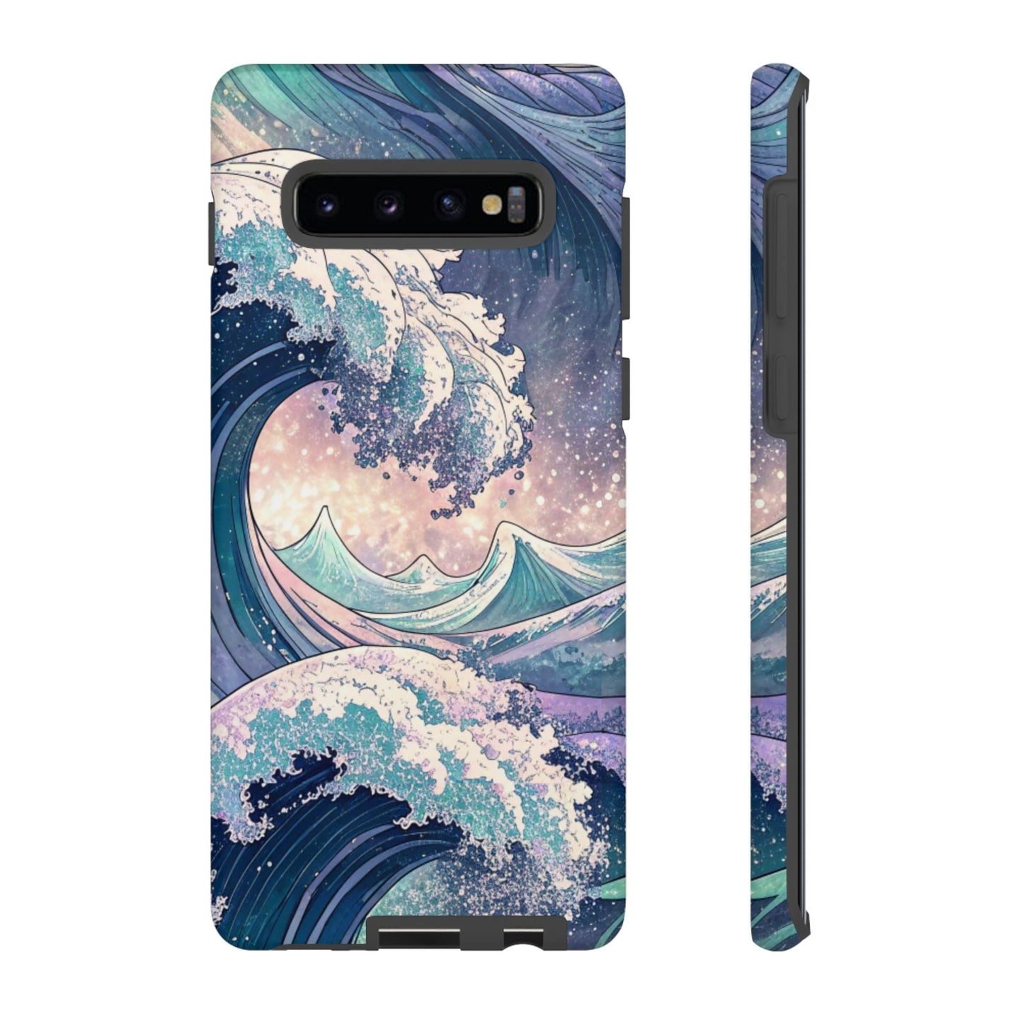 Crashing Waves Samsung phone case with durable materials and artistic ocean wave design for strong protection and stylish look.
