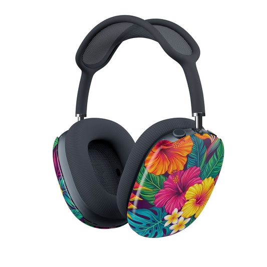Vibrant Tropical AirPods Max Case — Colorful Tropical Print Headphone Shell