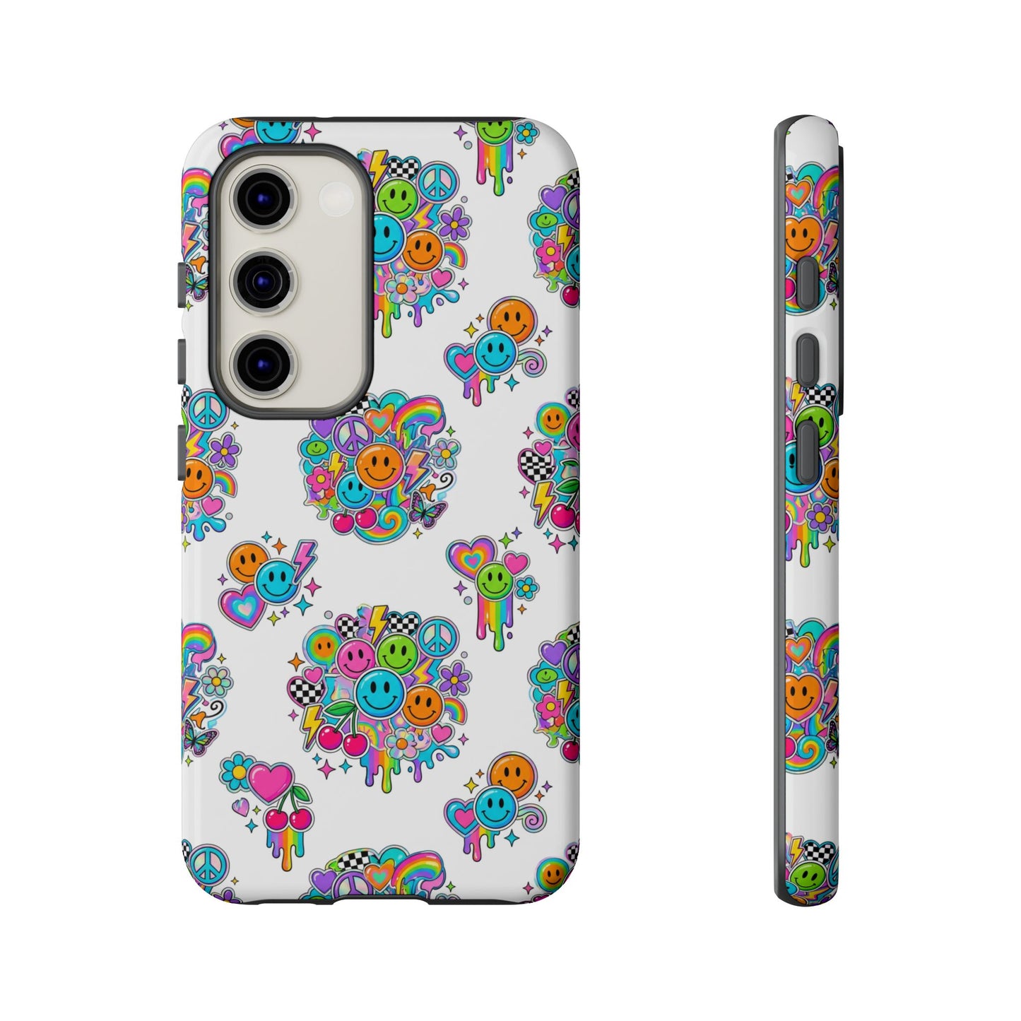Retro Dopamine-Inspired Samsung Tough Phone Case