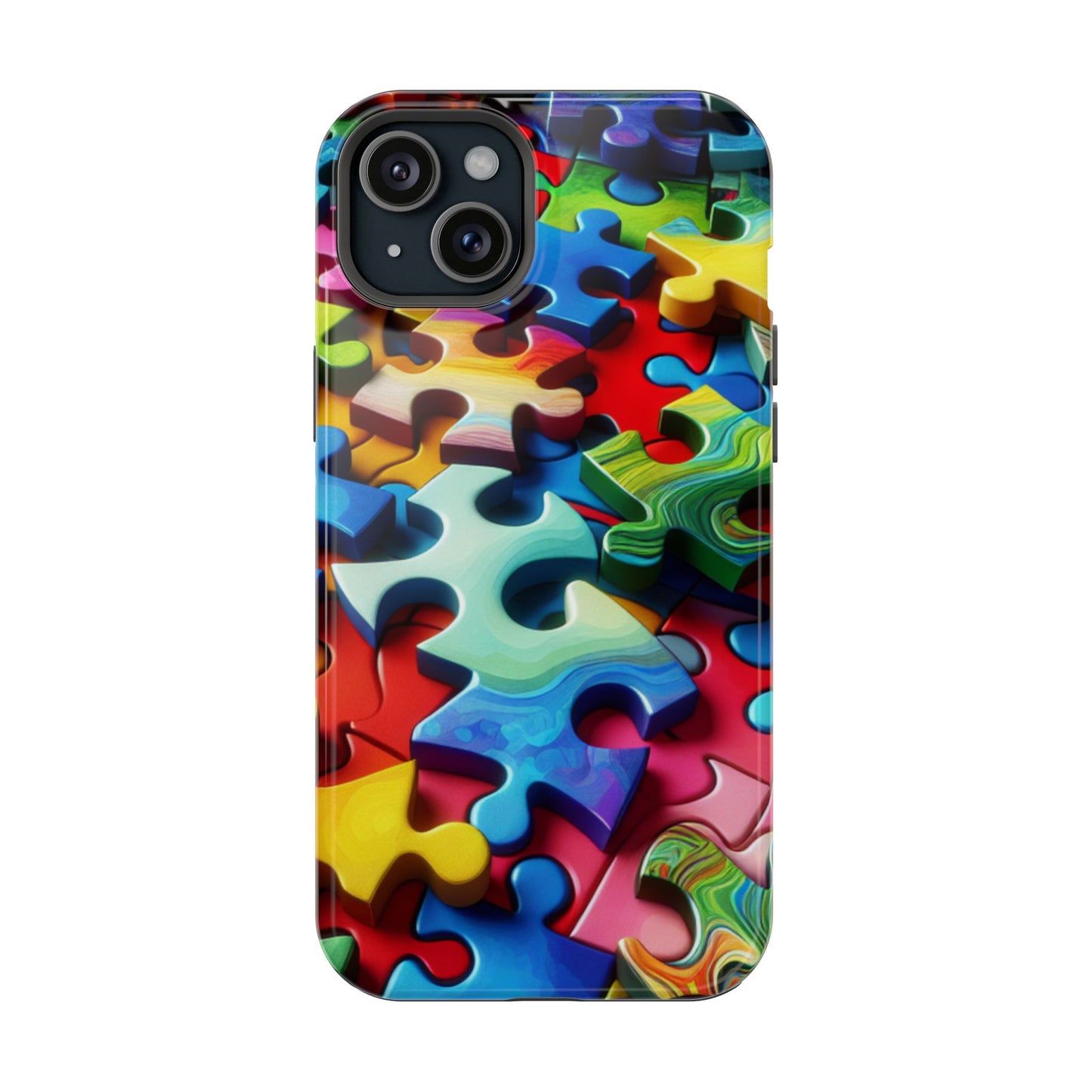 Rainbow Puzzle iPhone Tough Case