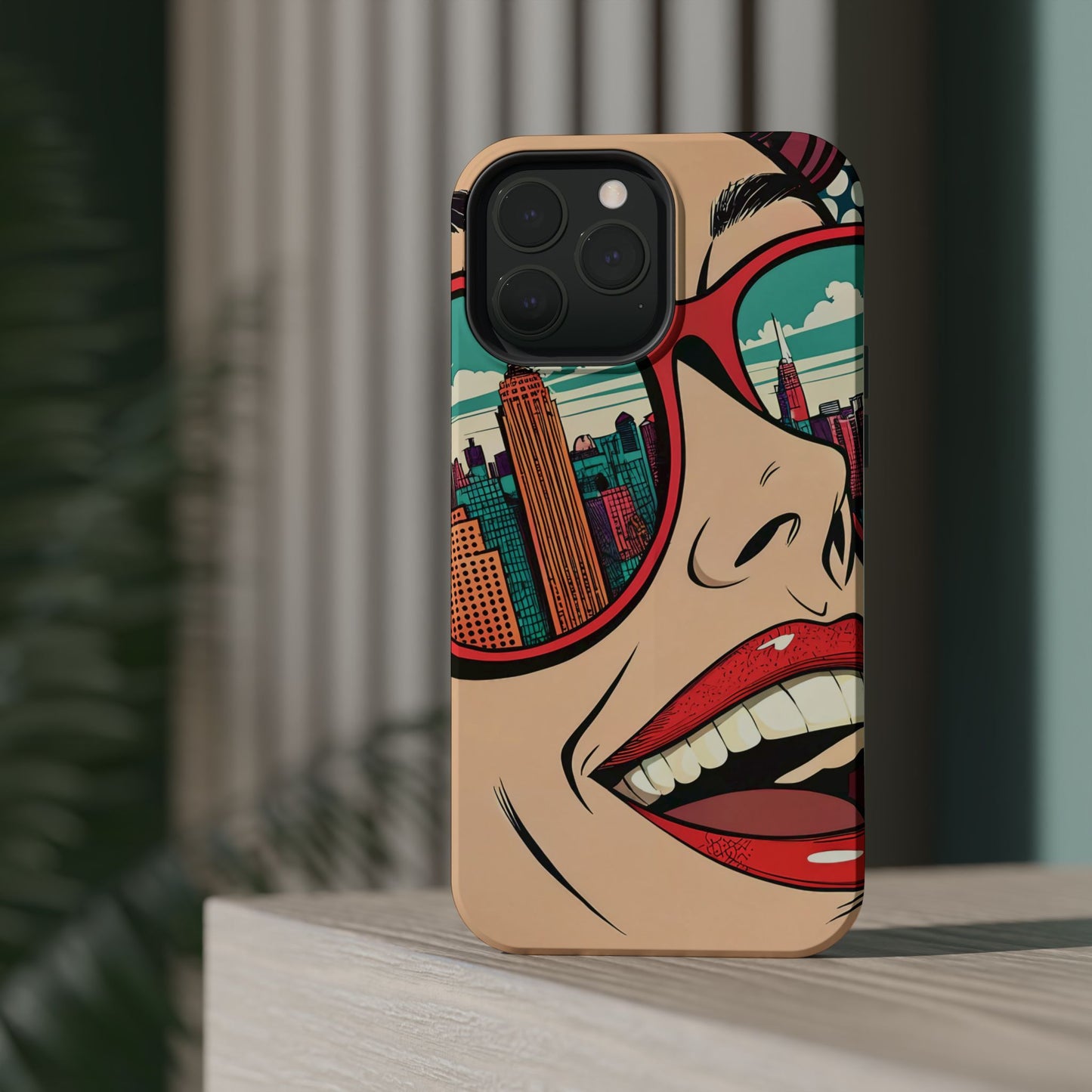 City View Pop Art Design iPhone Tough Case