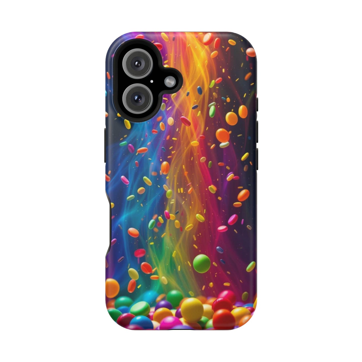 Rainbow Candy Rain iPhone Tough Case