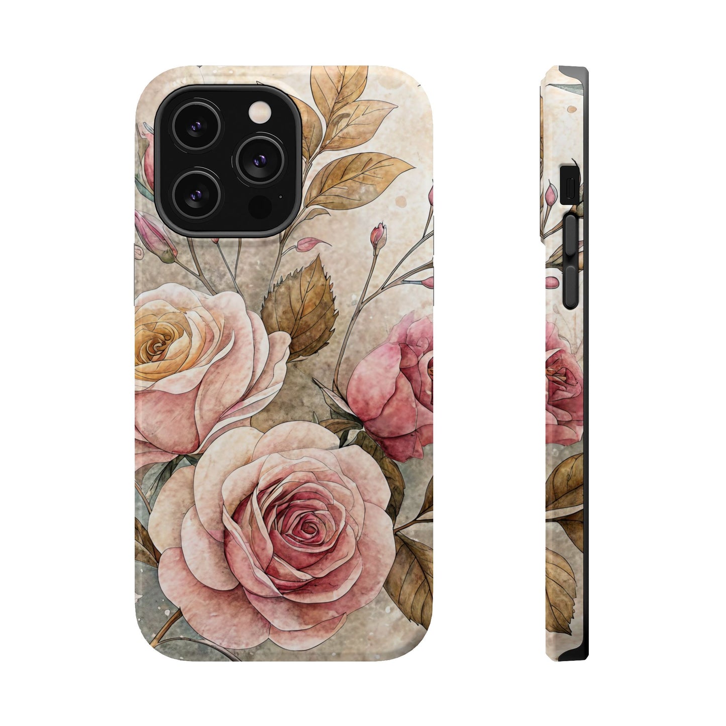Vintage Rose iPhone Tough Case