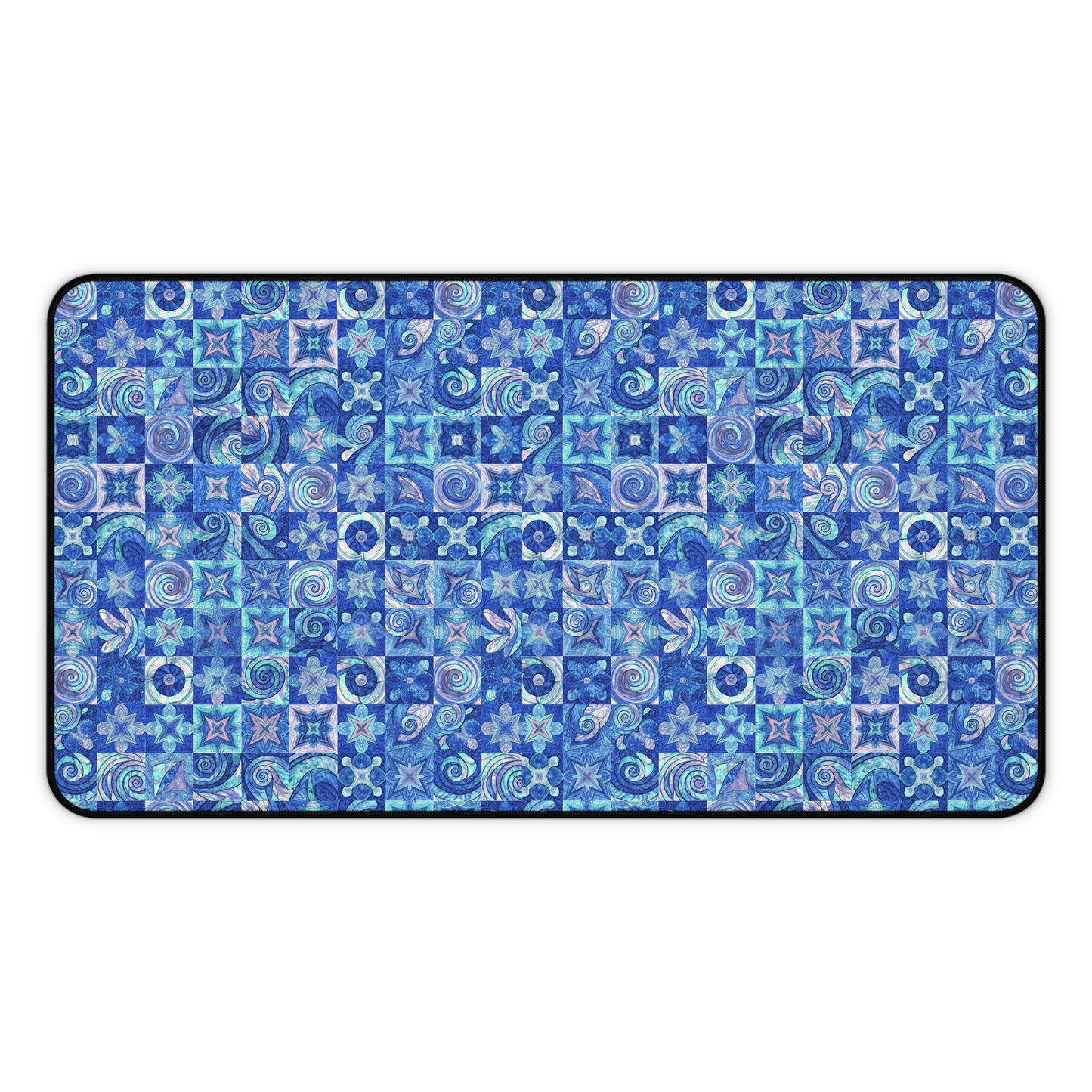 Blue Sea Inspired Desk Mat — Ocean Wave Mouse Pad