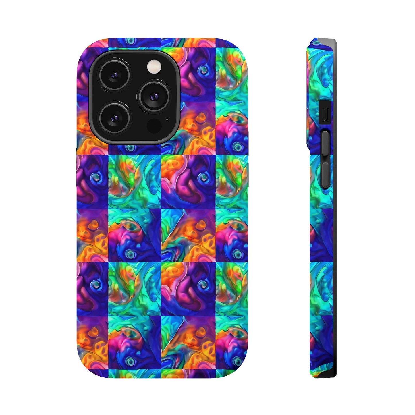 Abalone Swirl iPhone Case — Glowing Shell Impact-Resistant Case