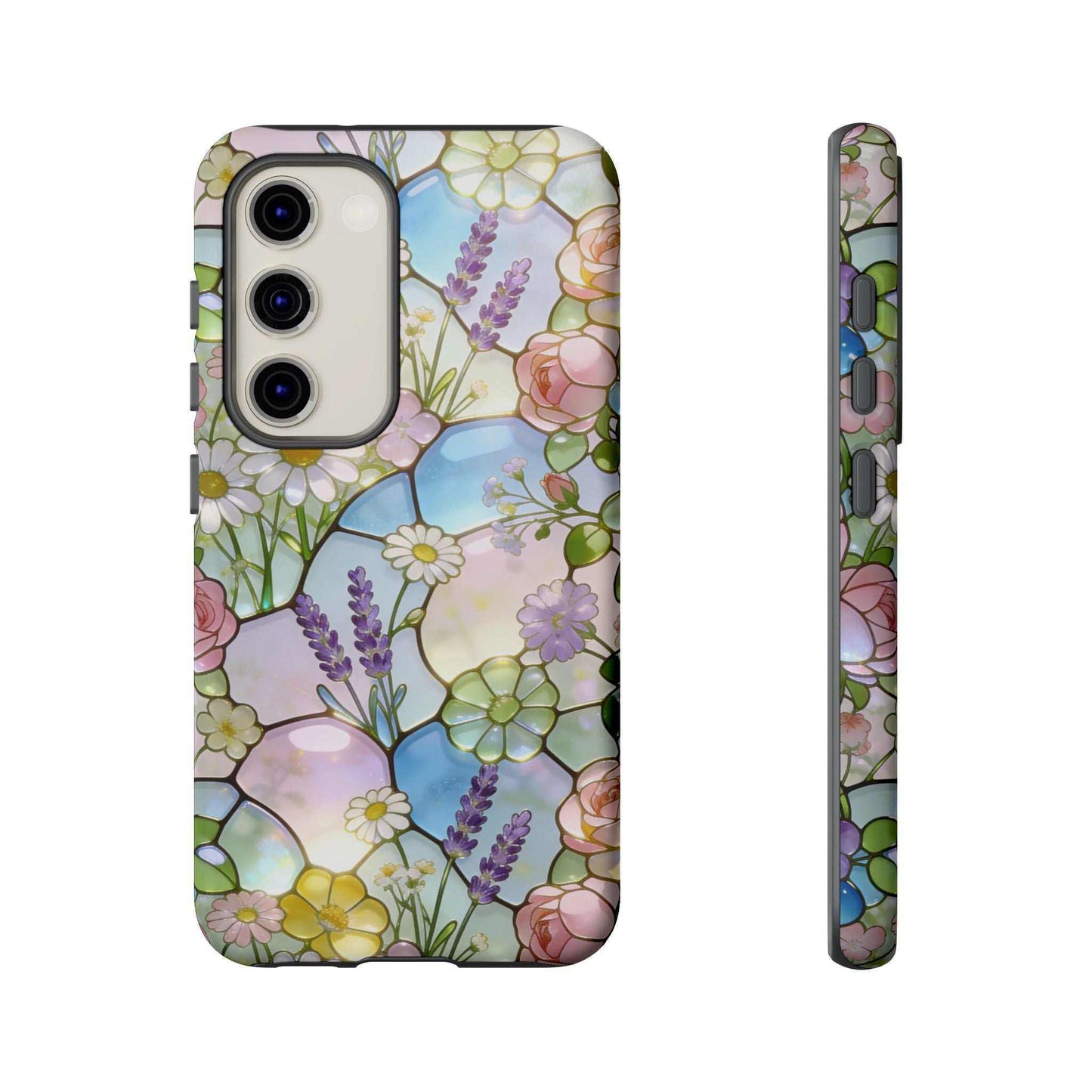 Floral Stained Glass Samsung Phone Case — Tough Cases
