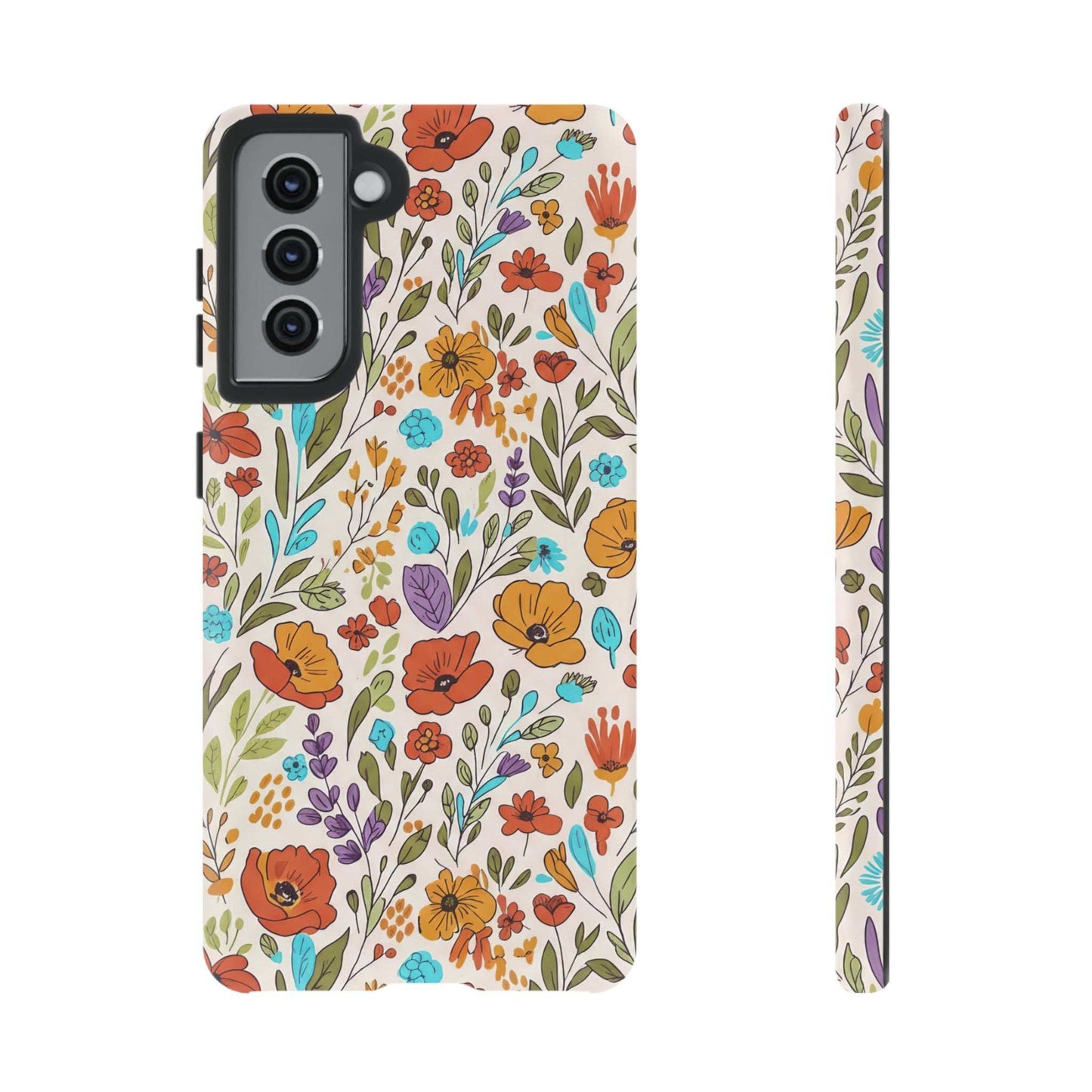 Floral Drawing Inspire Samsung Phone Case