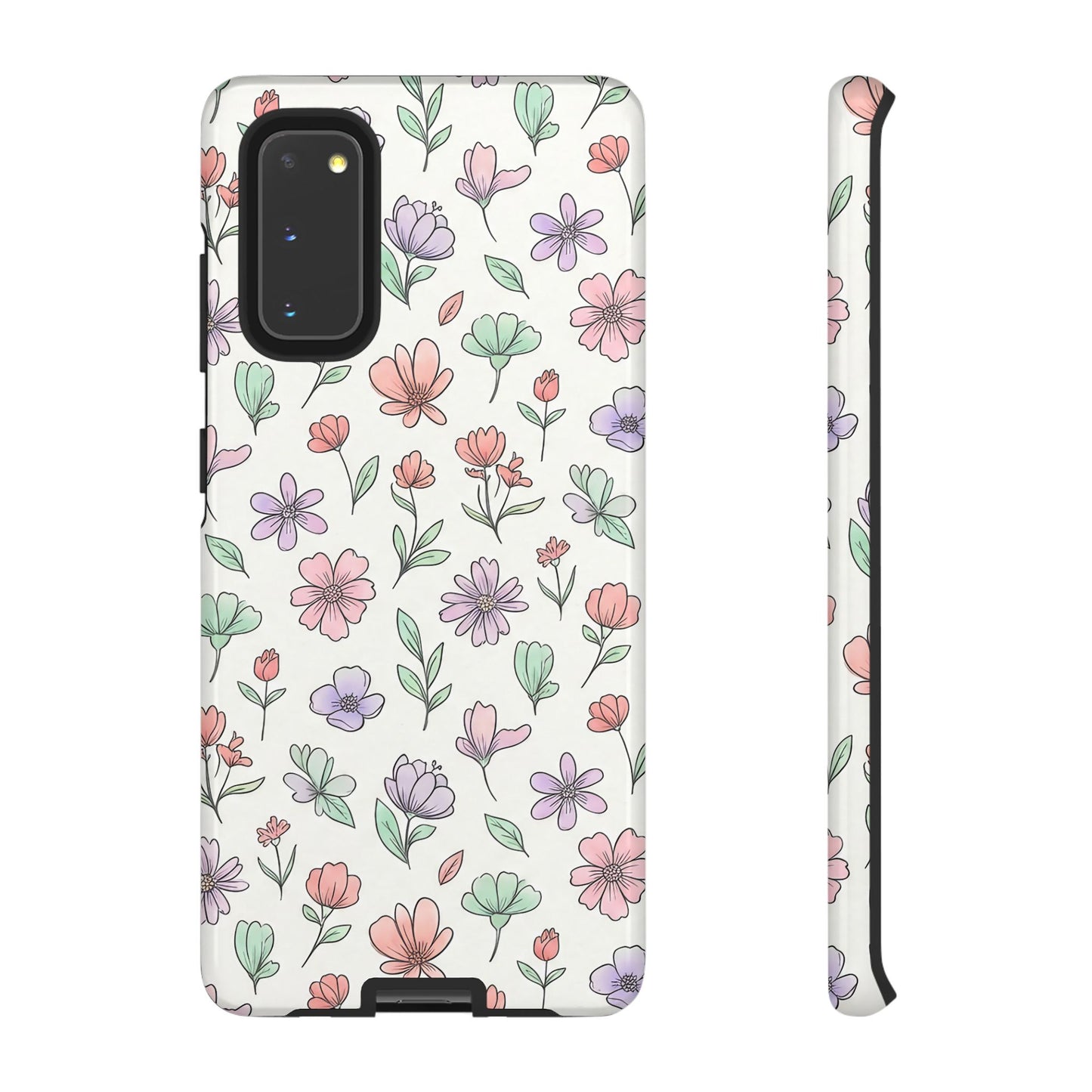 Floral Tough Cases — Artistic Flower Samsung Phone Case