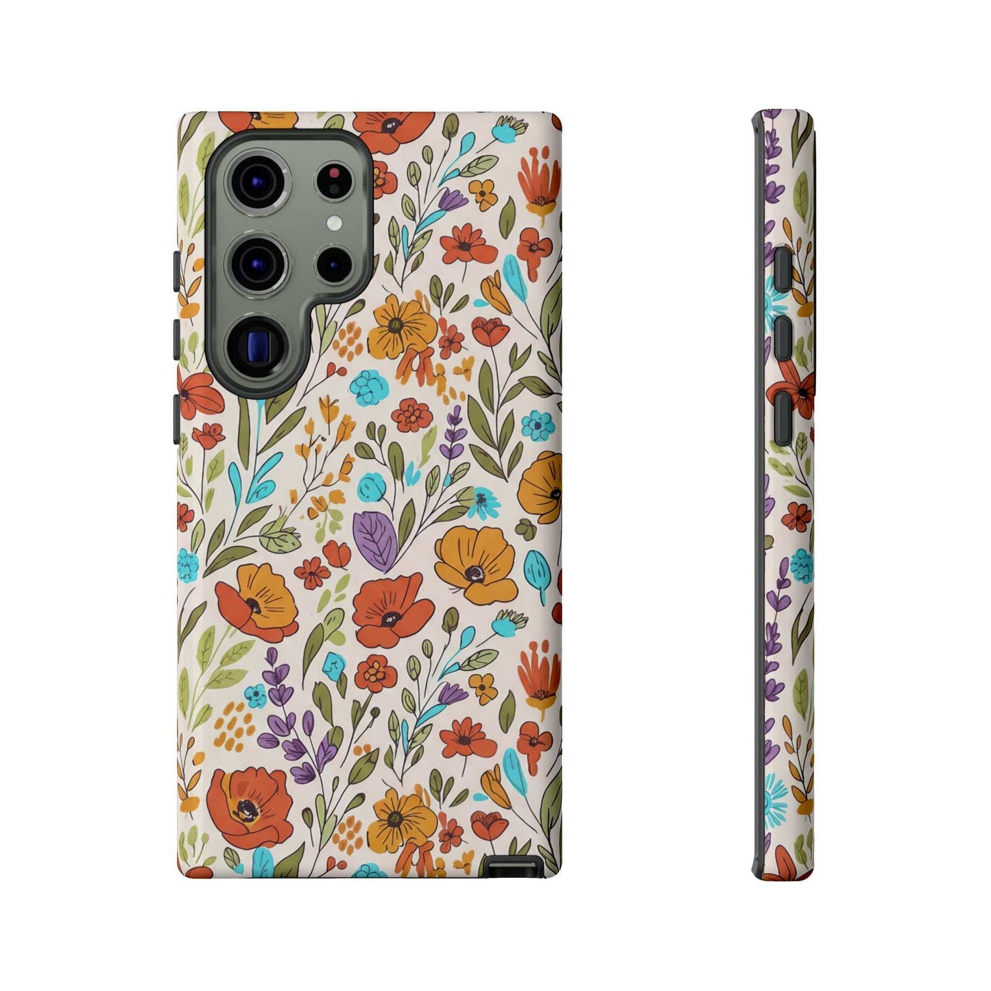 Floral Drawing Inspire Samsung Phone Case