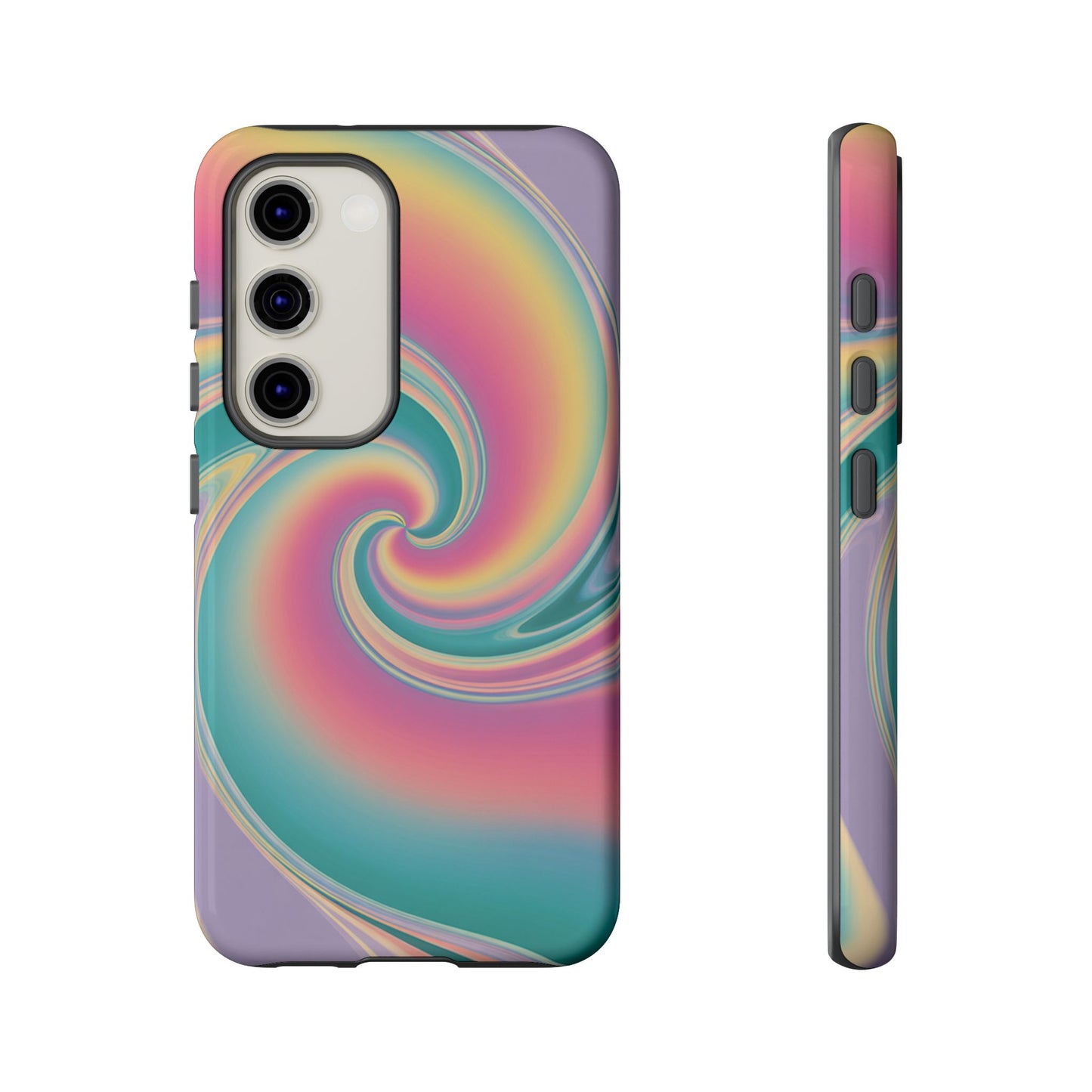 Cotton Candy Rainbow Swirl Design Samsung Tough Case