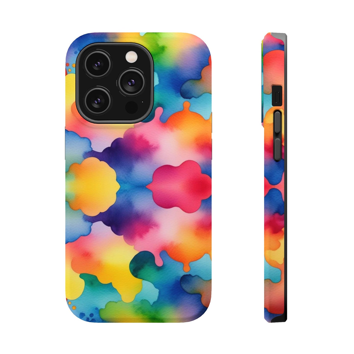 Watercolor Rainbow Clouds iPhone Tough Case