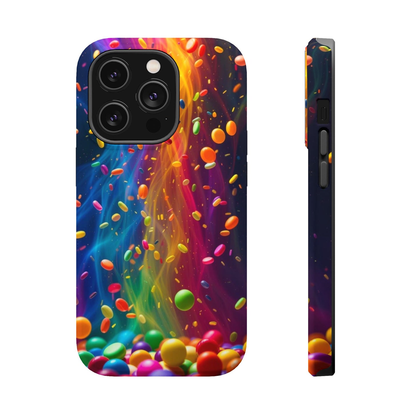 Rainbow Candy Rain iPhone Tough Case