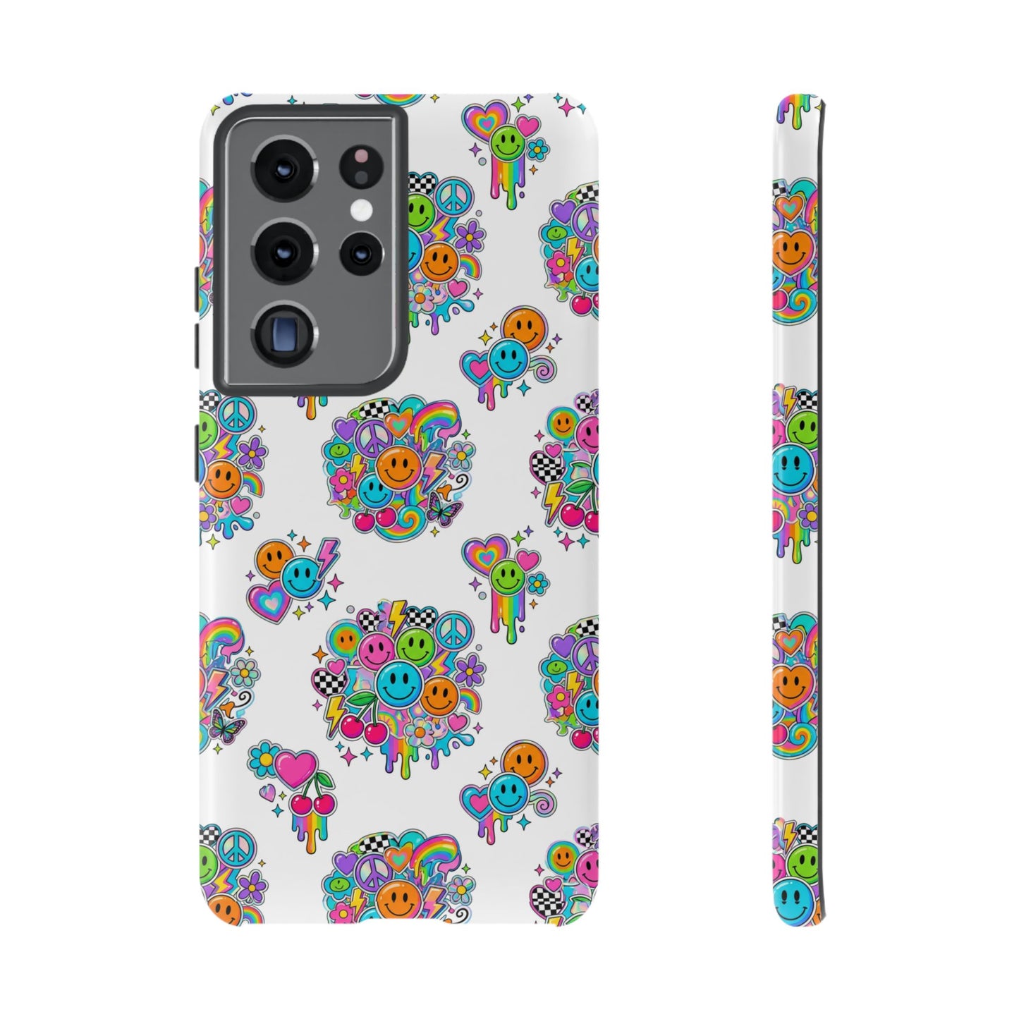 Retro Dopamine-Inspired Samsung Tough Phone Case