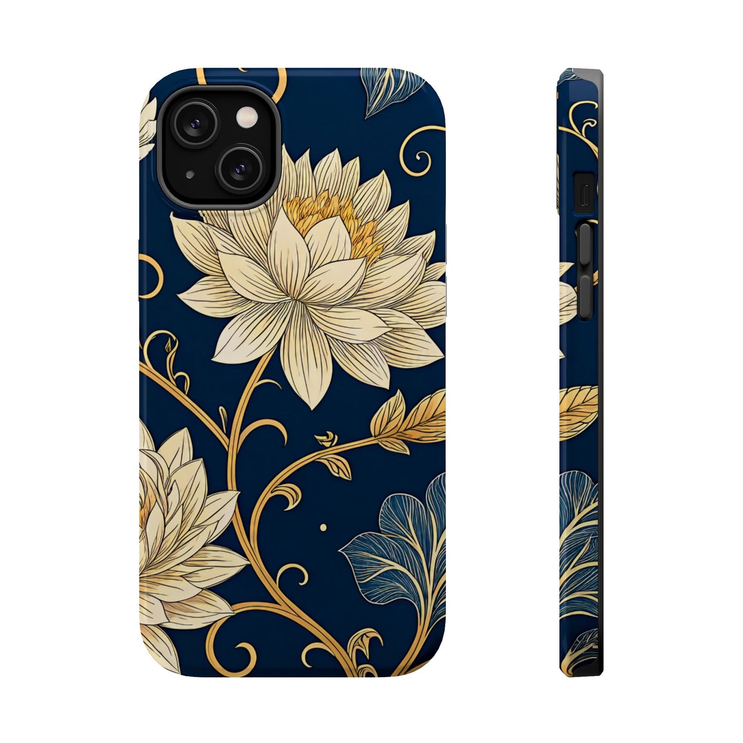 Golden Flower Design iPhone Tough Case