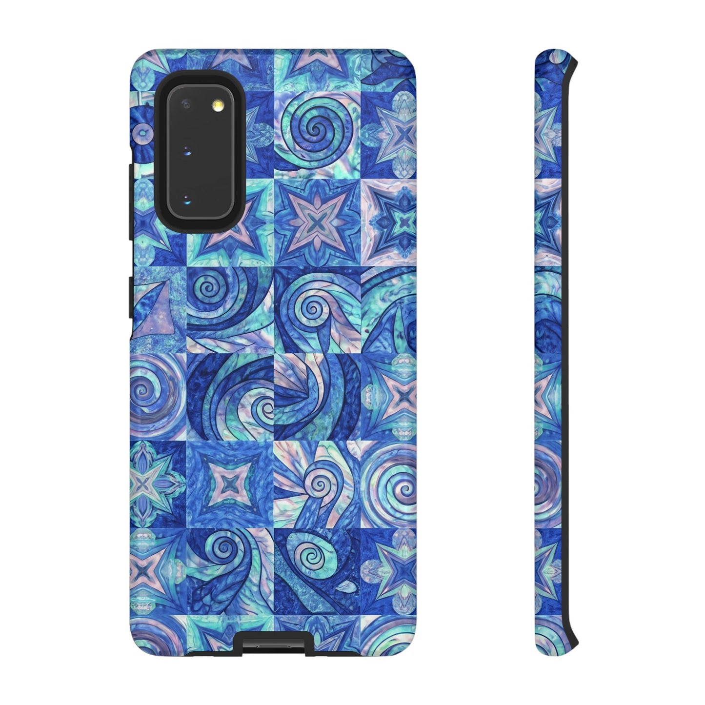 Sea Blue Abstract Samsung Tough Phone Case