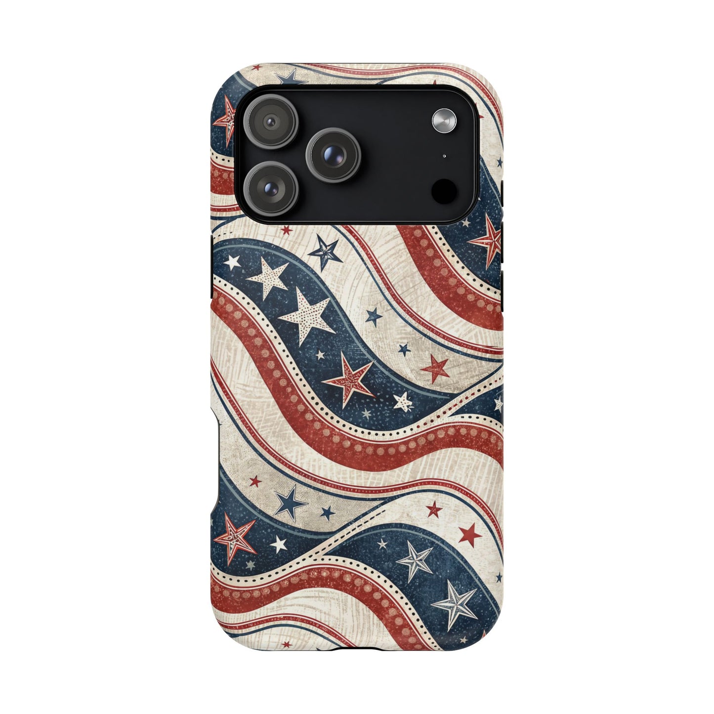 Vintage Patriotic Inspired Ribbon iPhone Case