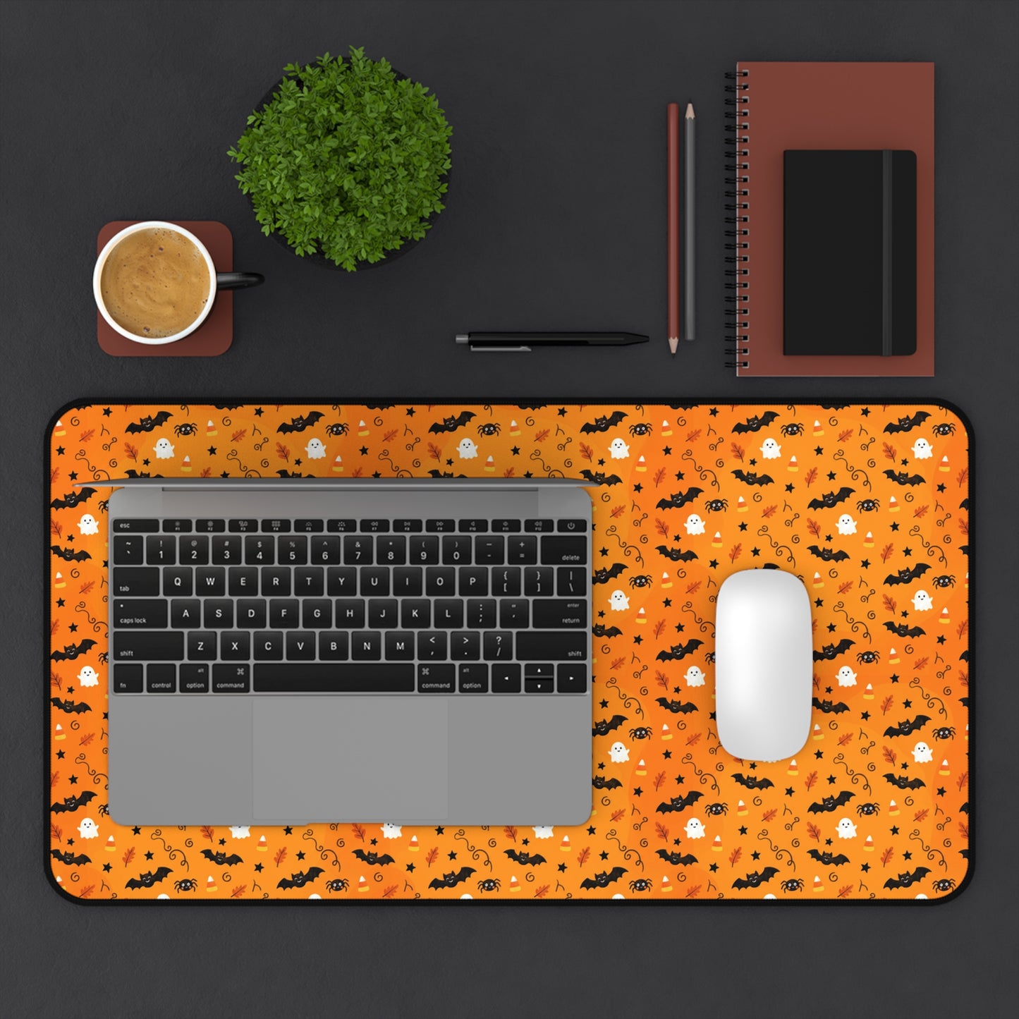 Boo-tiful Halloween Candy Pattern Desk Mat