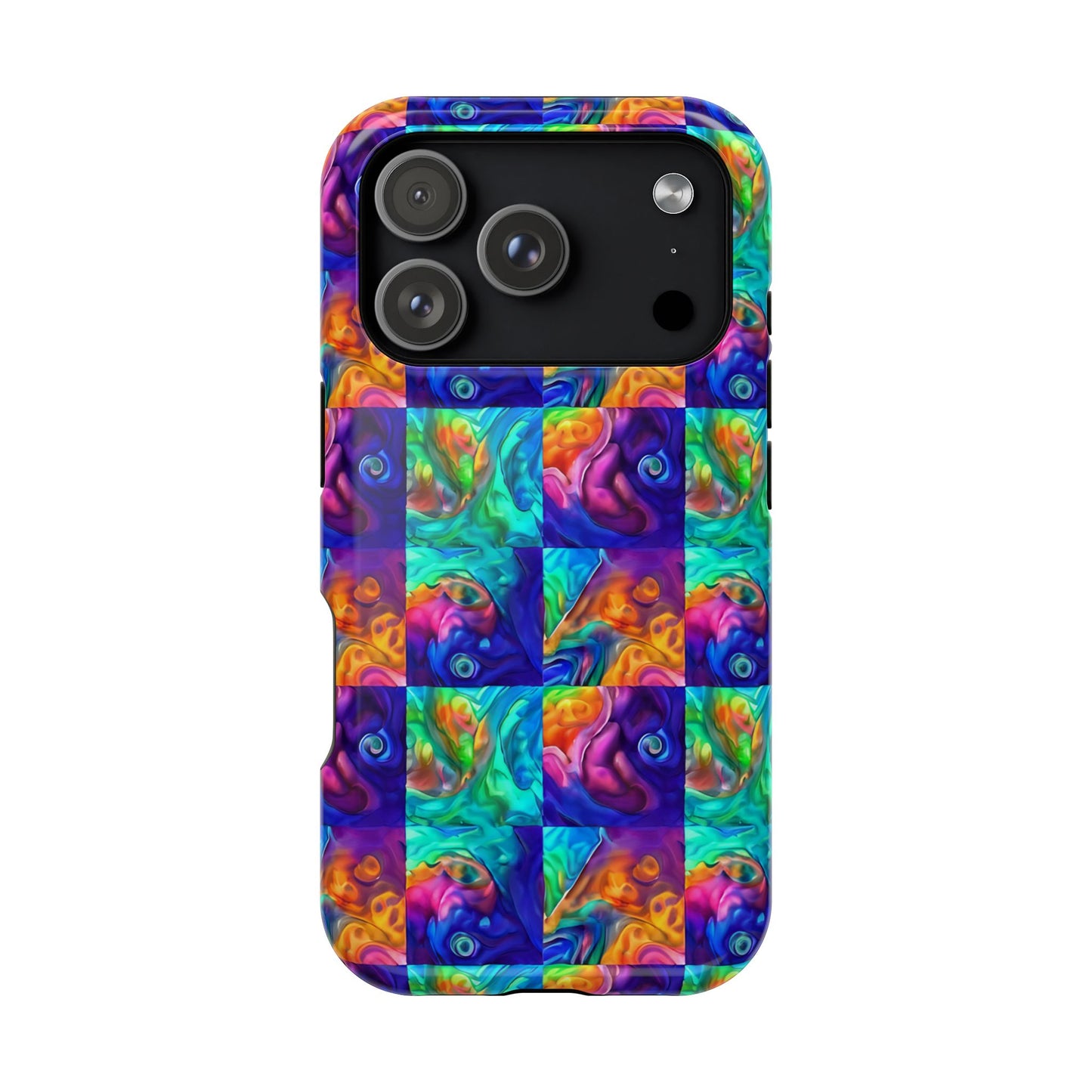 Abalone Swirl iPhone Case — Glowing Shell Impact-Resistant Case