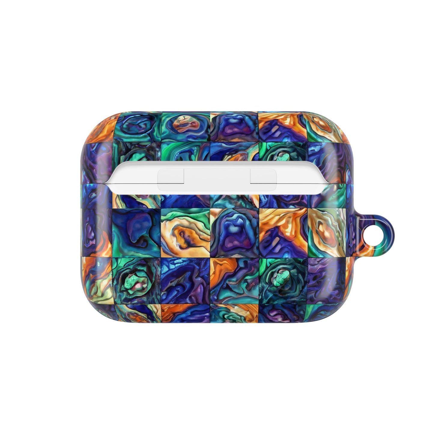 Blue & Purple Seascape AirPod Case — Abstract Ocean-Inspired Protective Cover