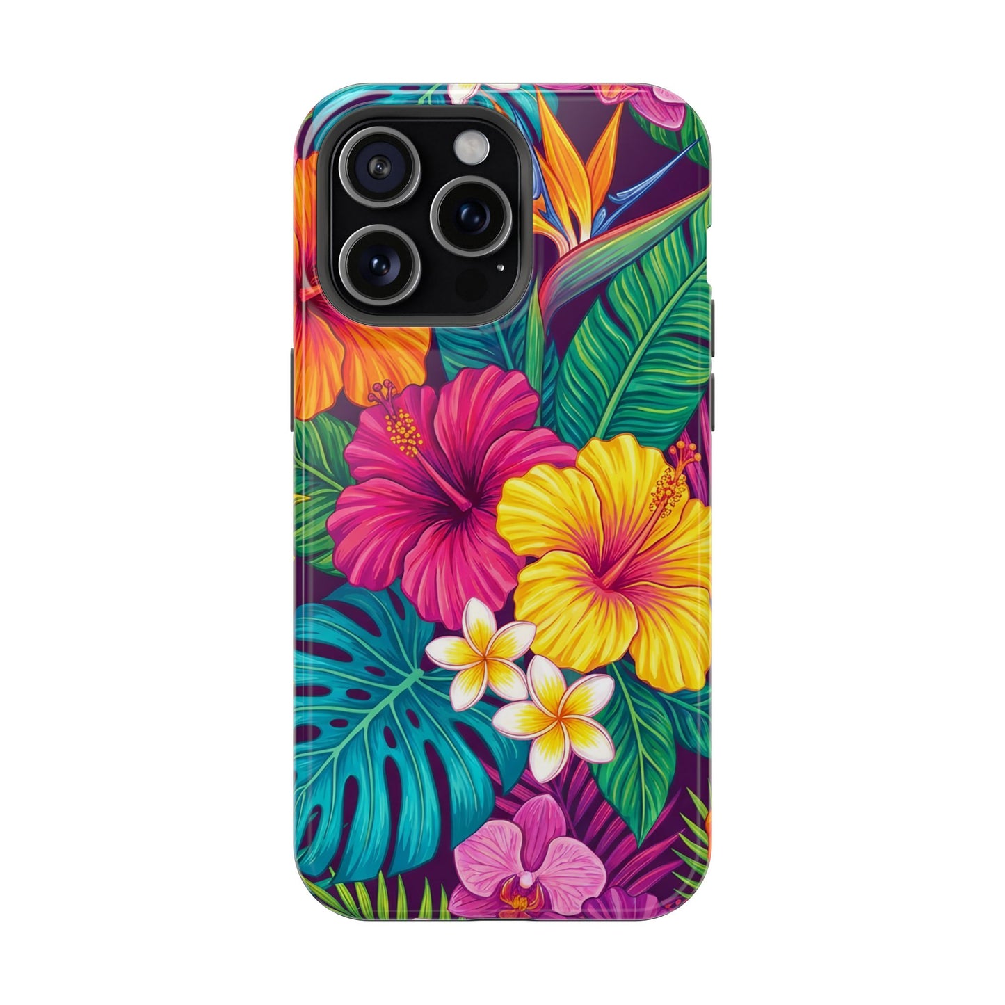 Vibrant Tropical iPhone Tough Case — Magnetic Impact-Resistant
