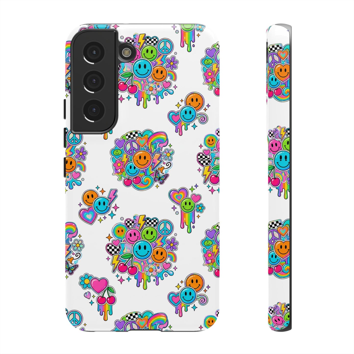 Retro Dopamine-Inspired Samsung Tough Phone Case