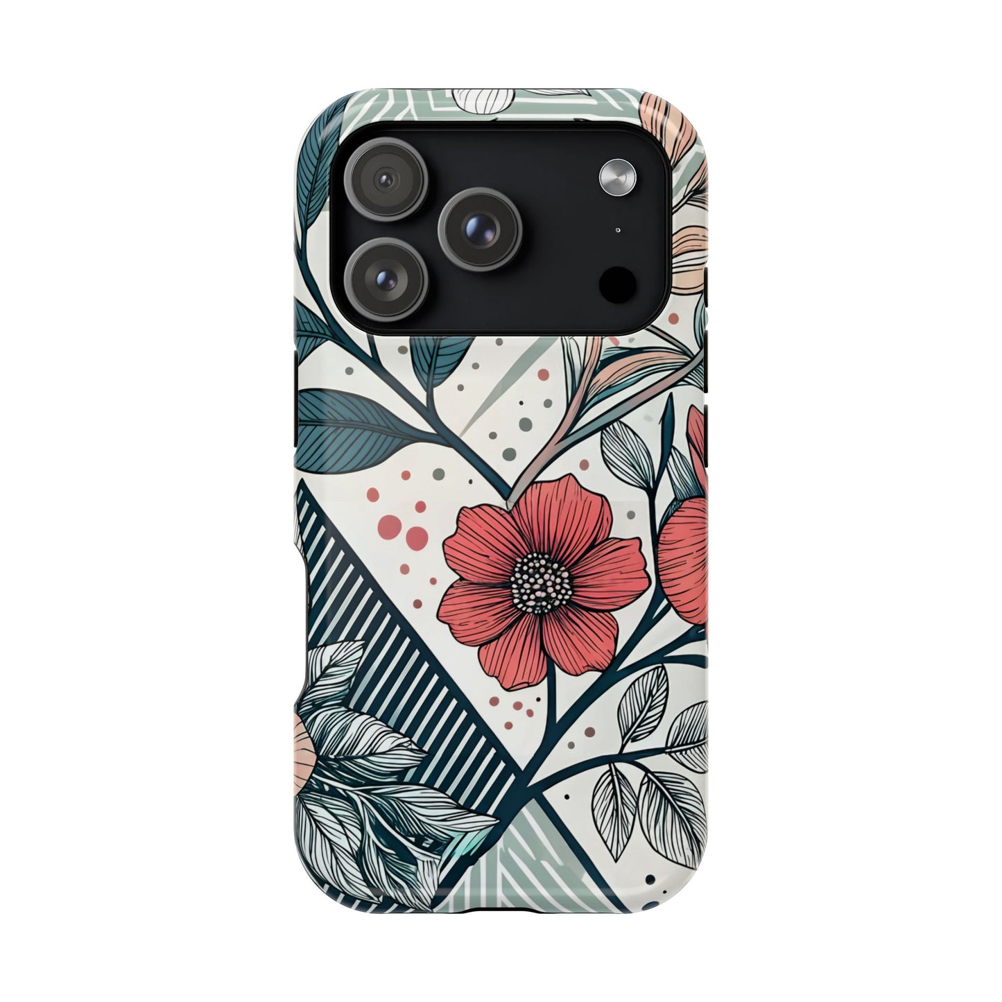 Geometric Flower iPhone Tough Case