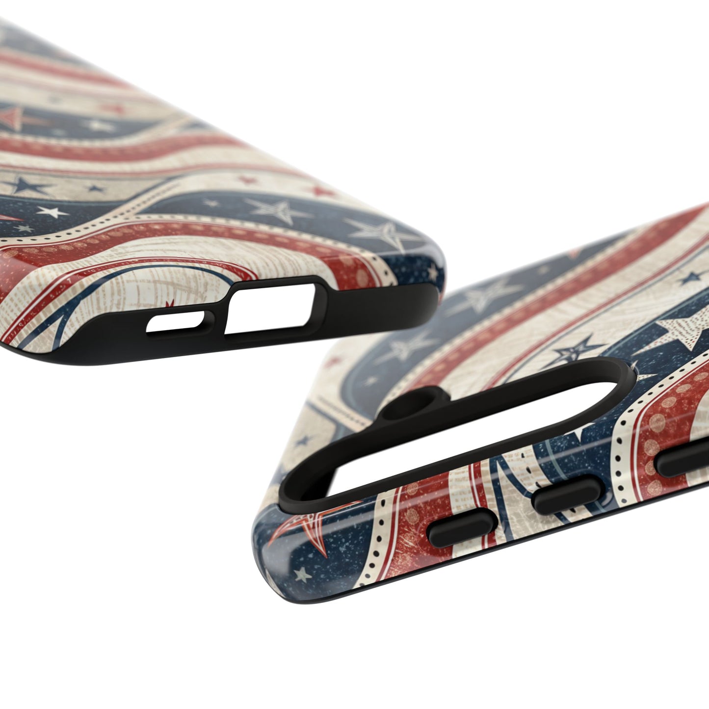 Vintage Patriotic Inspired Ribbon Samsung Phone Case