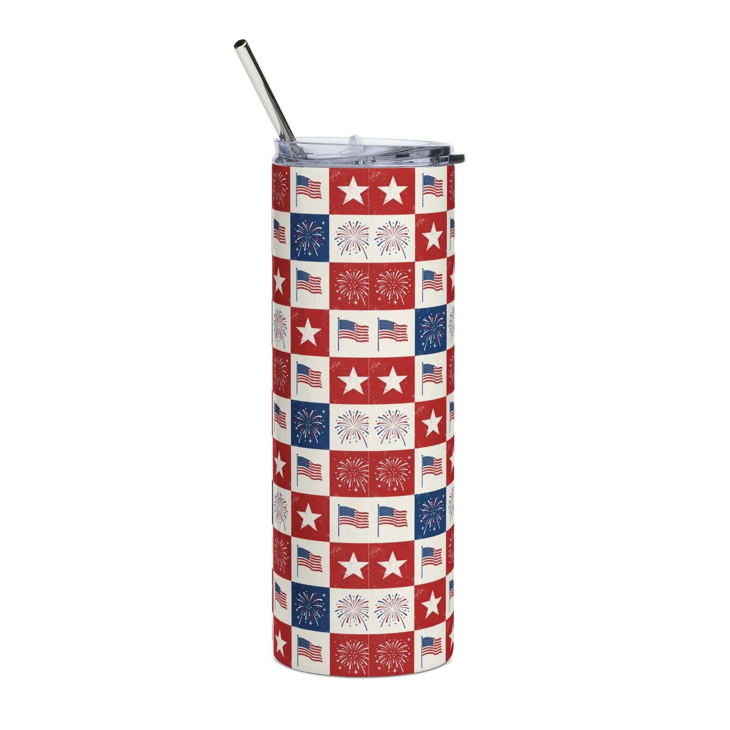 250th July 4th Patriotic Stainless Steel Tumbler