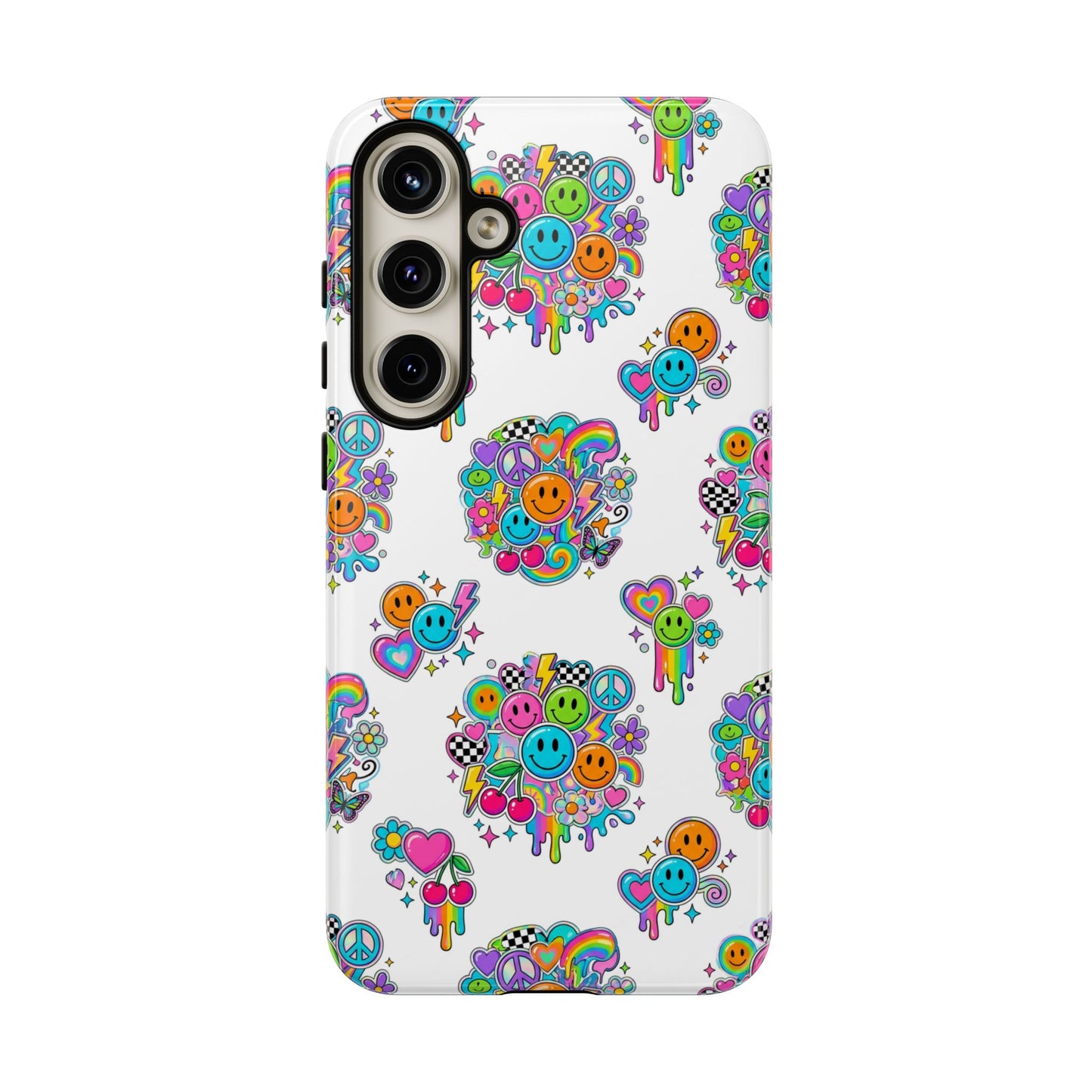 Retro Dopamine-Inspired Samsung Tough Phone Case