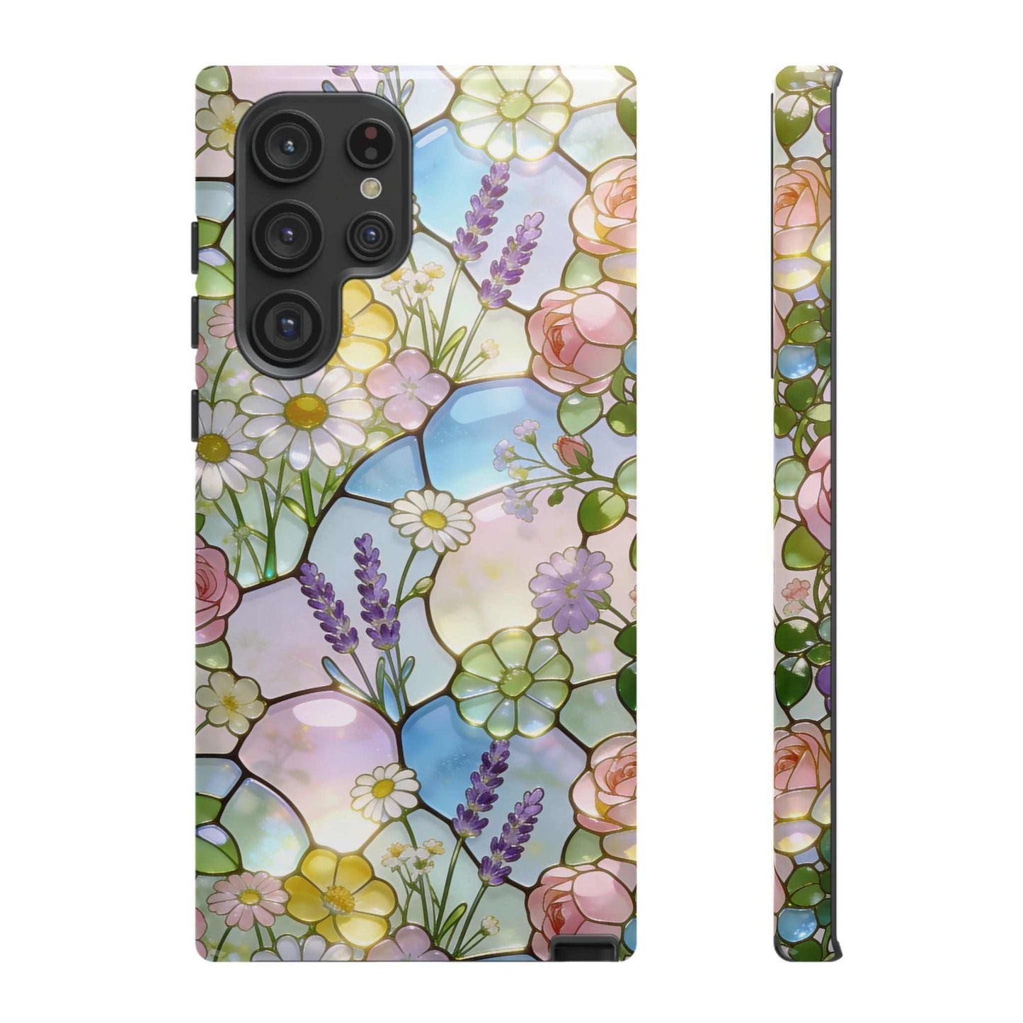 Floral Stained Glass Samsung Phone Case — Tough Cases
