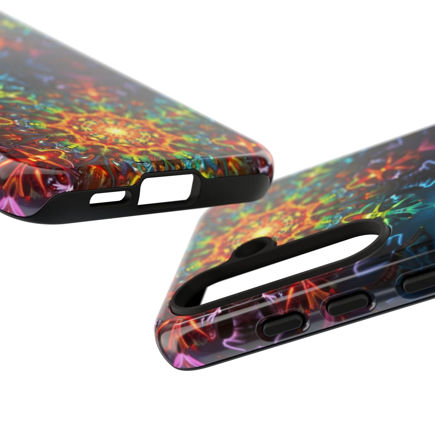 Abstract Kaleidoscope Samsung phone case with vibrant, colorful kaleidoscope pattern and durable protective design