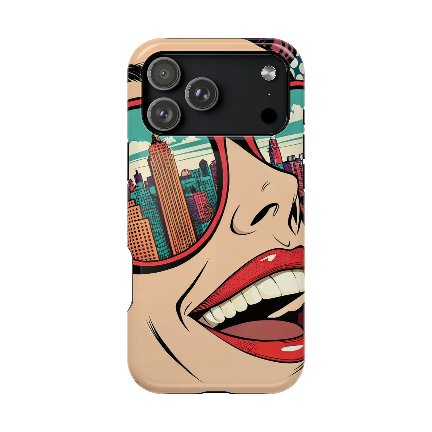 City View Pop Art Design iPhone Tough Case