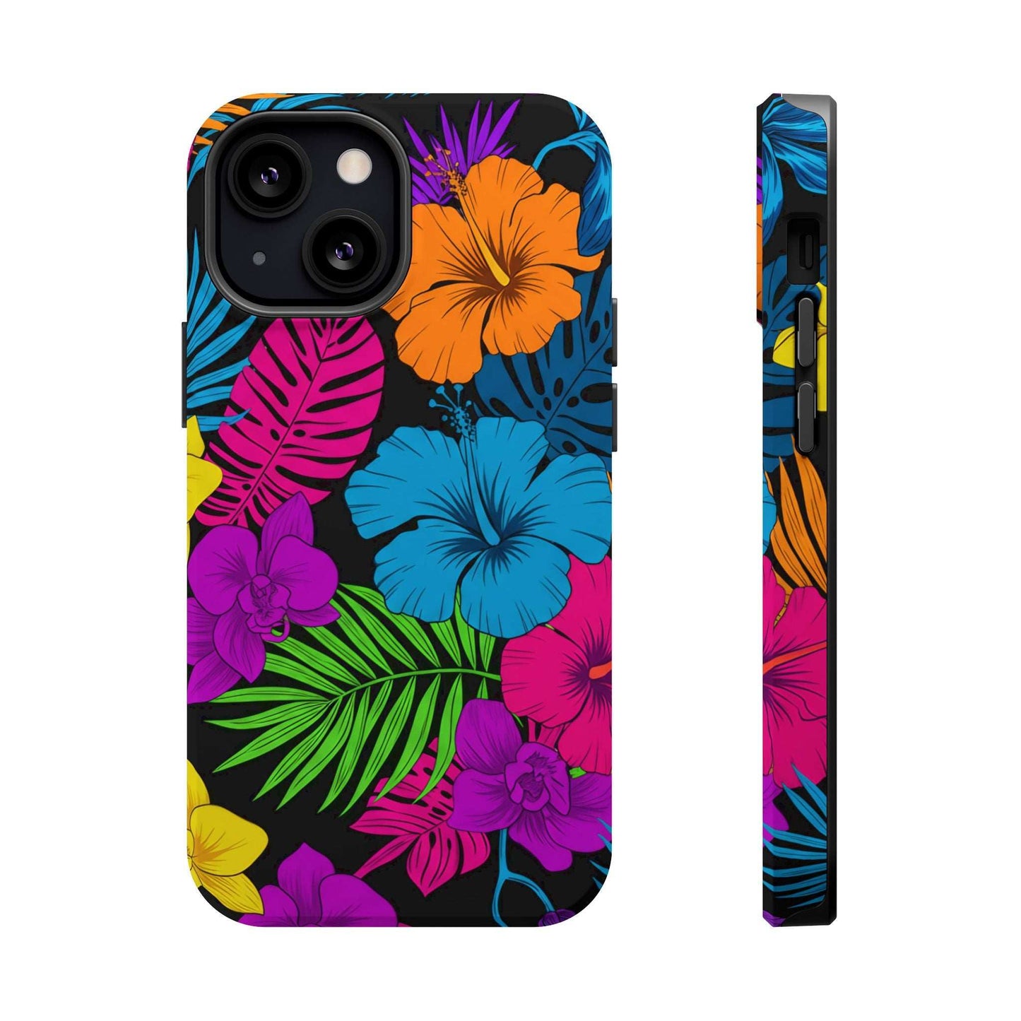 Modern Tropical Floral Design iPhone Case