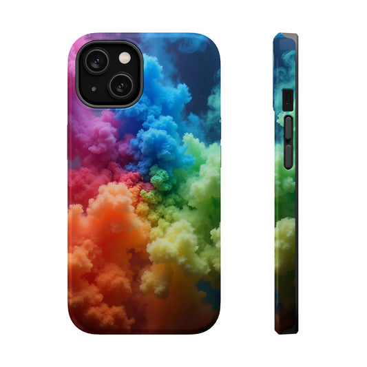 Rainbow Mist Tough Magnetic iPhone Case