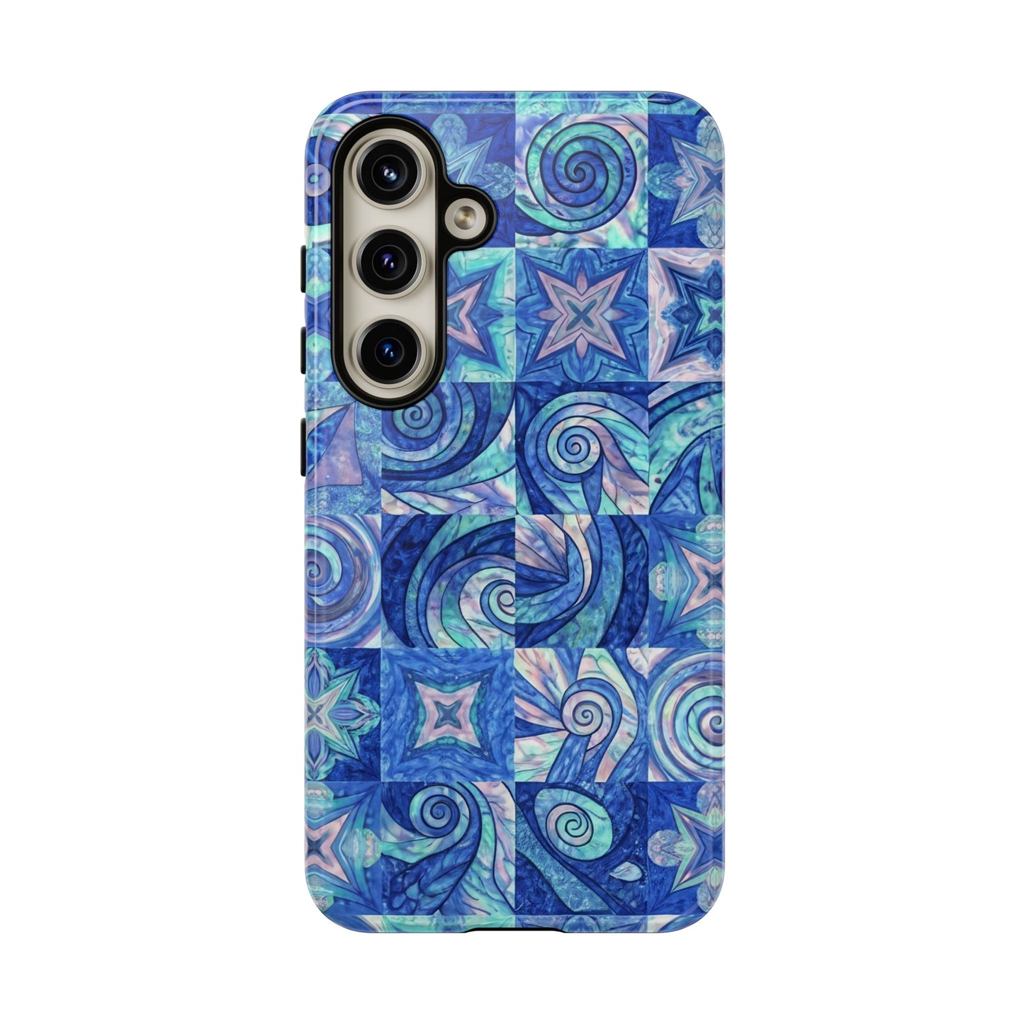 Sea Blue Abstract Samsung Tough Phone Case