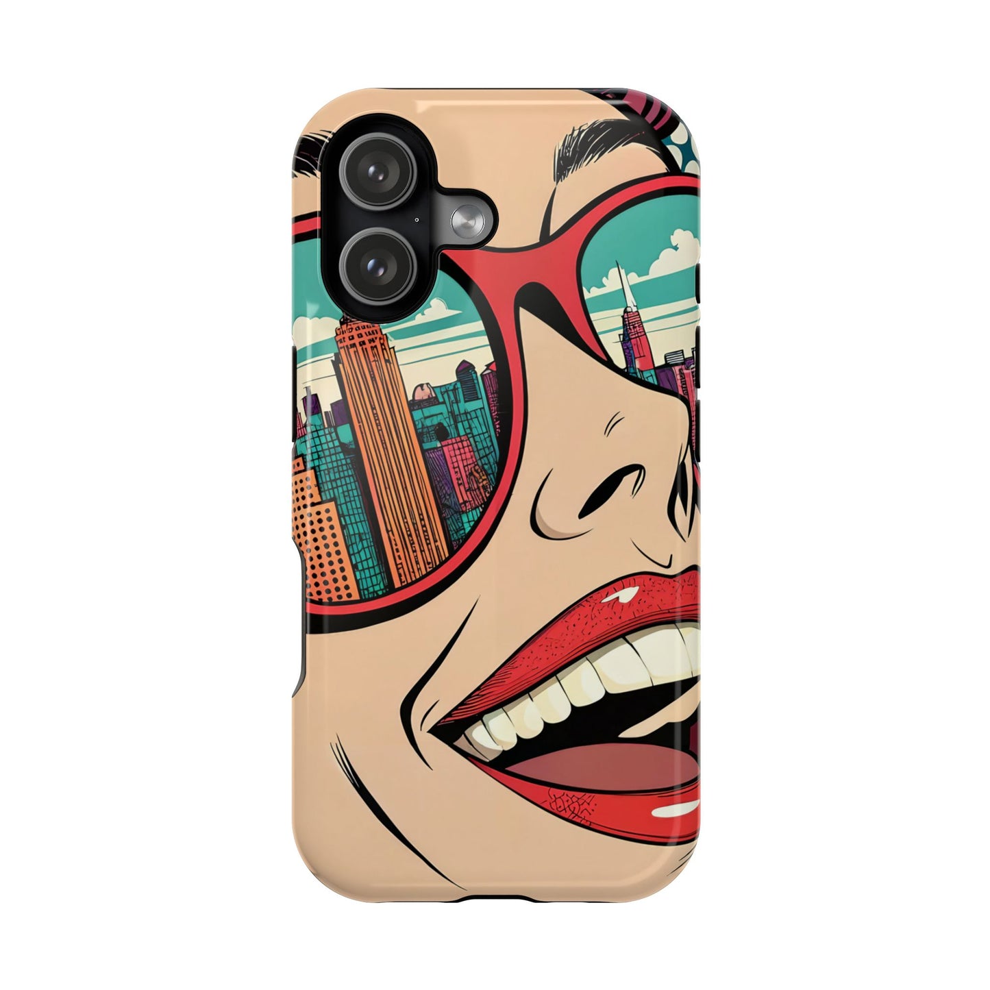 City View Pop Art Design iPhone Tough Case