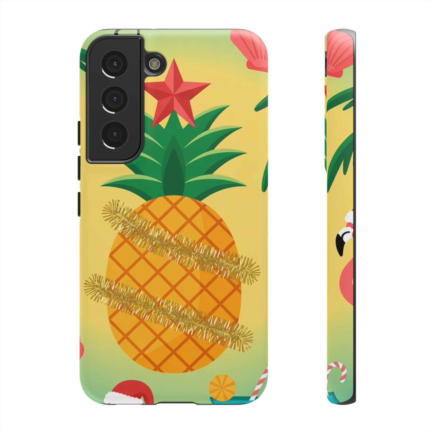 Samsung Christmas pineapple phone case with festive holiday design and durable protection